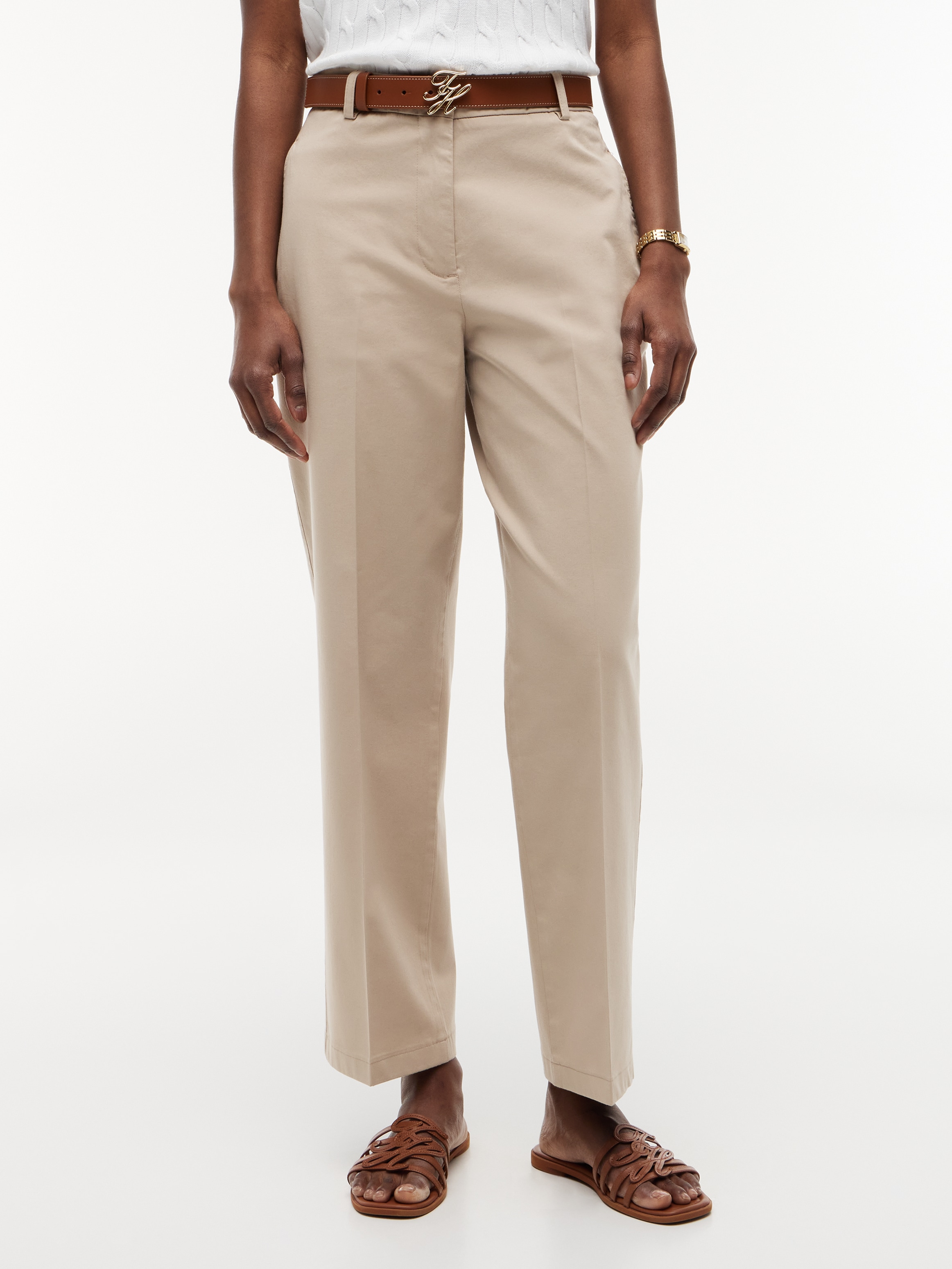 Tommy Hilfiger Chinohose »COTTON SLIM STRAIGHT CHINO«  Baumwollmischung, straight fit
