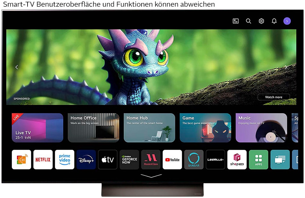 LG OLED-Fernseher »OLED55C47LA«, 4K Ultra HD, Smart-TV