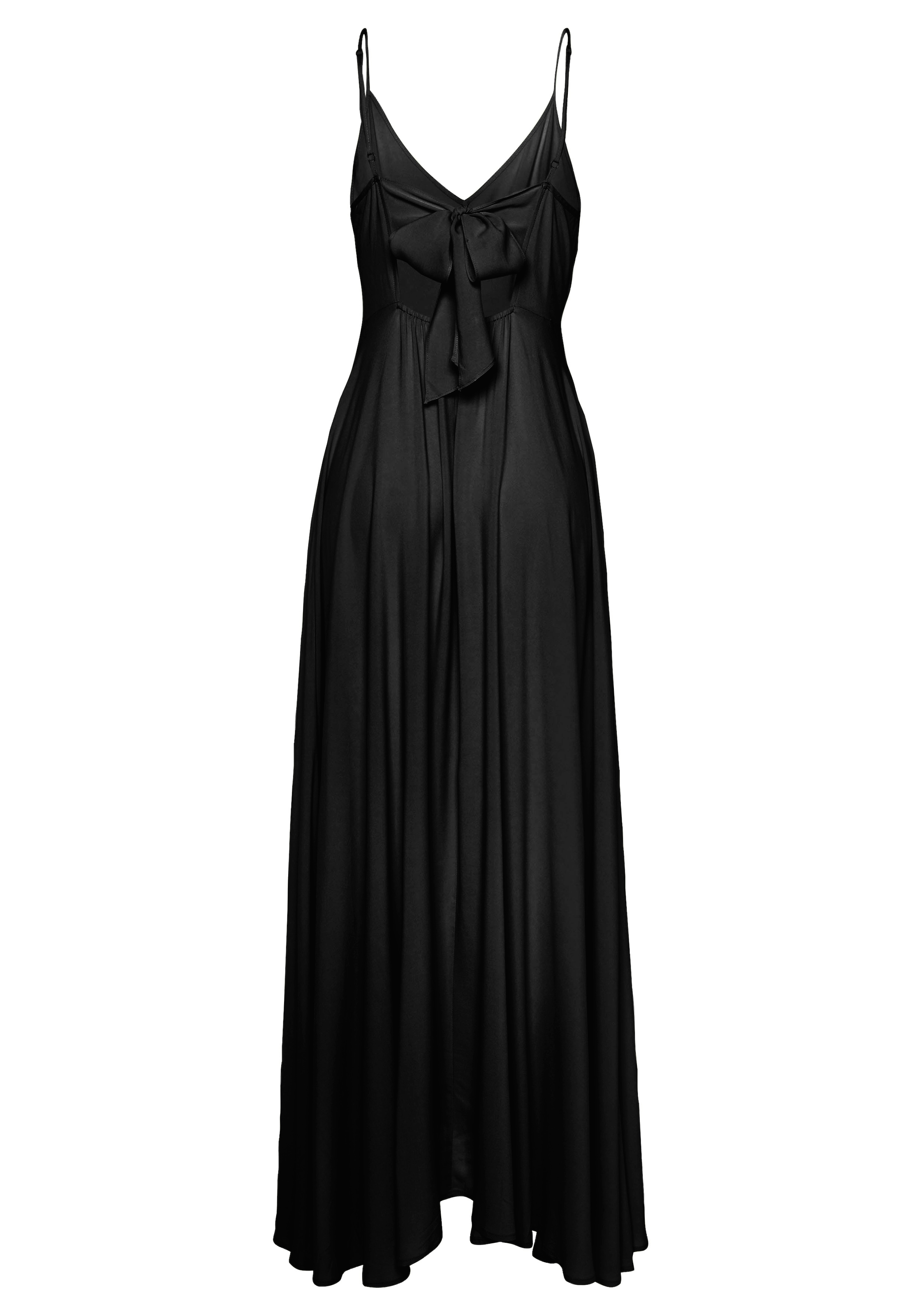 LASCANA Maxikleid, aus gewebter Viskose, Cut-Out am Rücken, Chiffon-Qualität, Sommerkleid