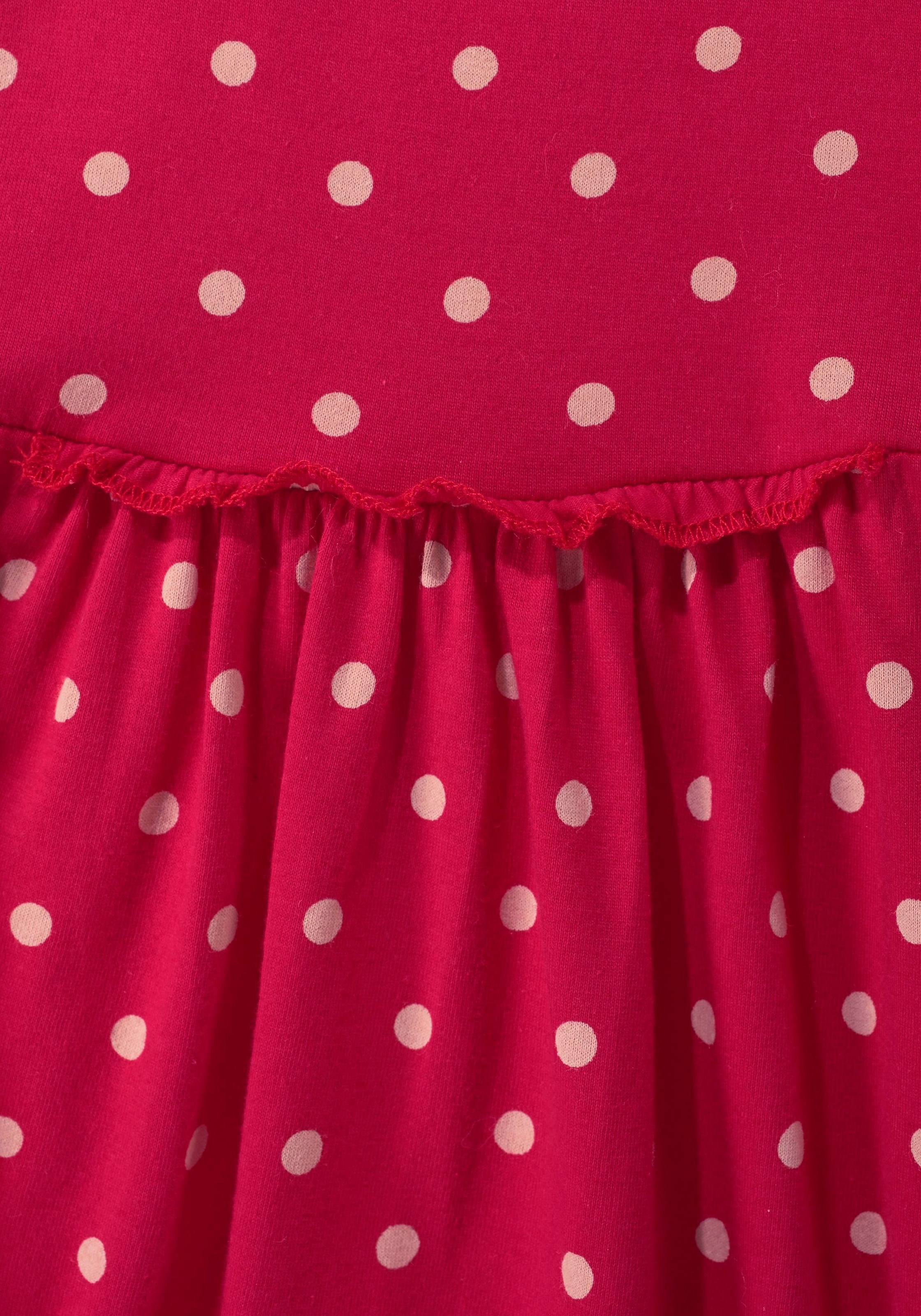 Jerseykleid, jetzt 2 (Packung, Punkten und im mit Streifen KIDSWORLD %Sale tlg.),