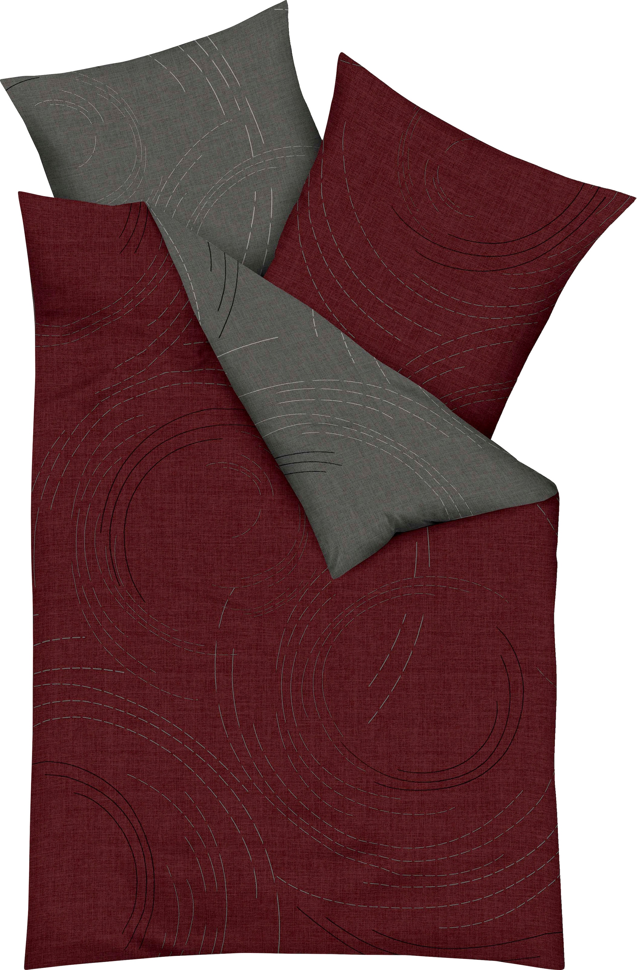 Kaeppel Wendebettwäsche »JARO 100% Baumwolle« 2 Stk. mit Markenreißverschluss, zeitloses Design, pflegeleicht