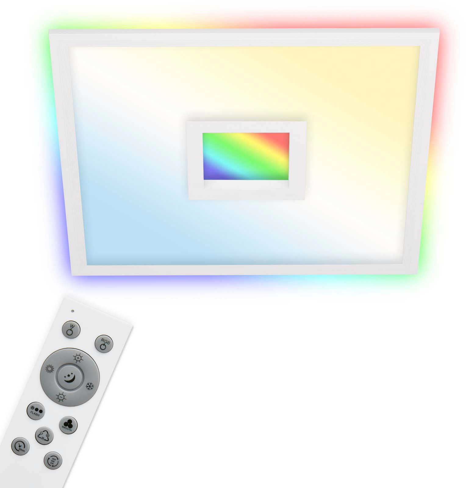 Telefunken LED Panel »319406TF CENTERBACK«, Leuchtmittel LED-Board | LED fest integriert, Deckenleuchte, RGB, Backlight, CCT, inkl. Fernbedienung, dimmbar
