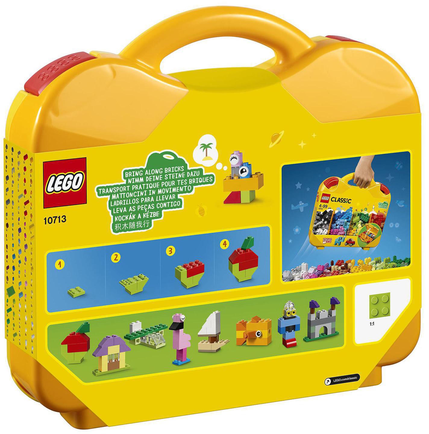 LEGO® Konstruktionsspielsteine »Starterkoffer - Farben sortieren (10713), LEGO® Classic«, (213 St.), Made in Europe