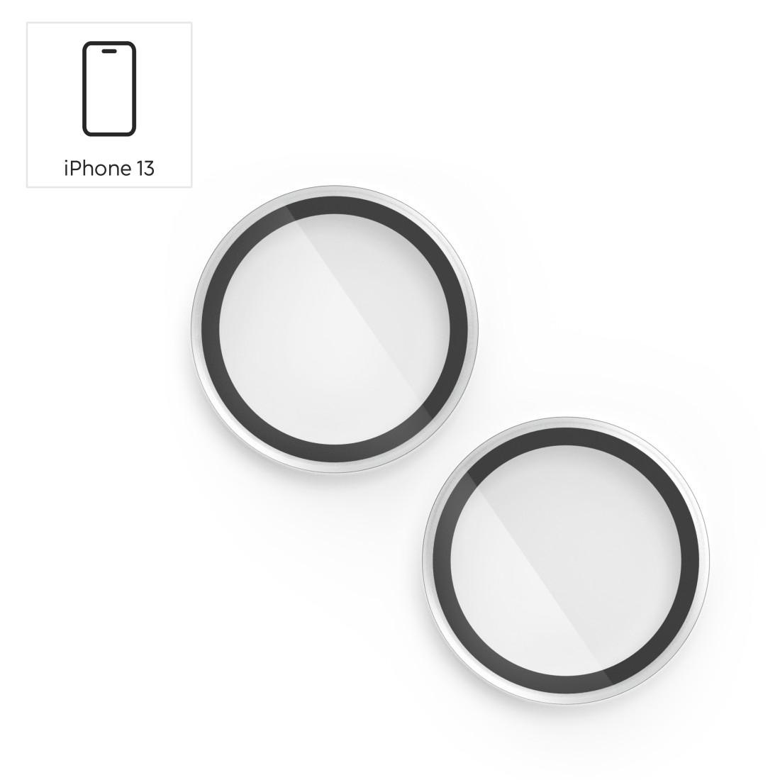 Hama Kameraschutzglas »Kameraschutz für iPhone 13 (Panzerglas 9H, 2 Einzellinsen)«, für Apple iPhone 13, stoßfest, kratzfest, robust