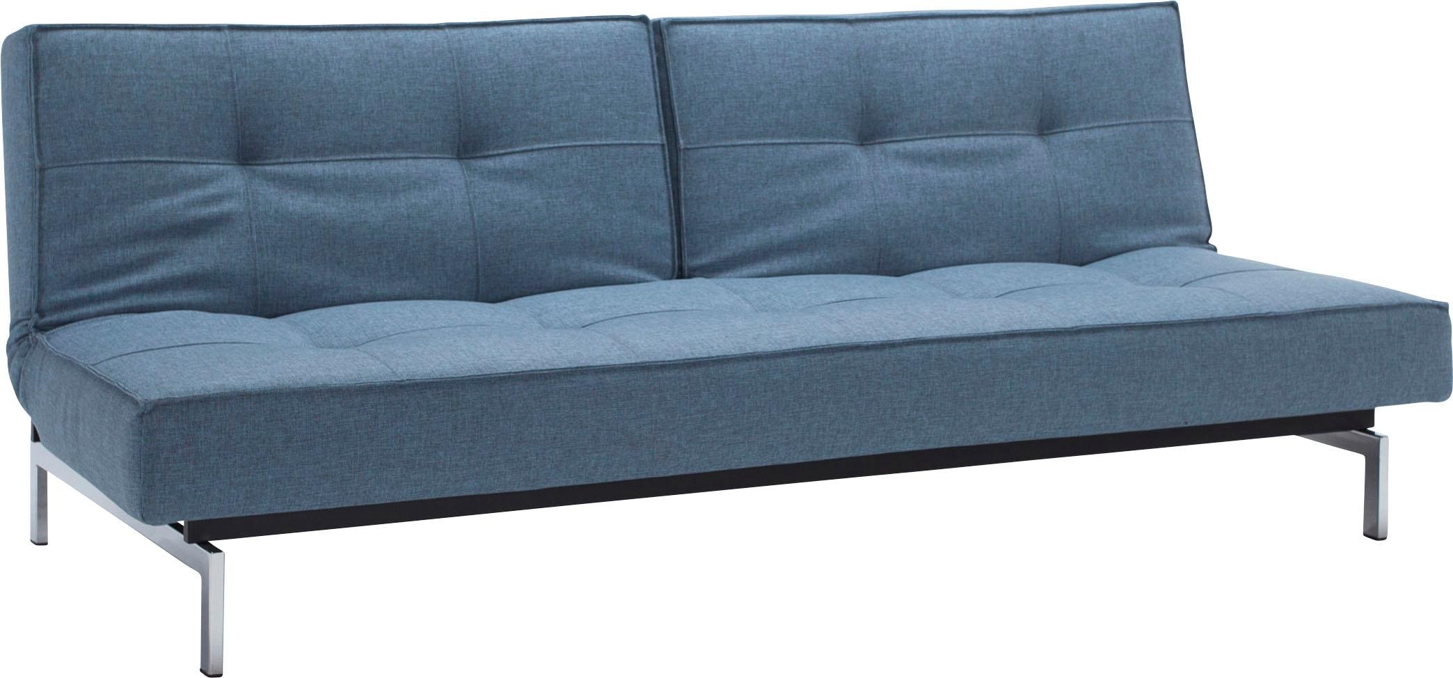 INNOVATION LIVING ™ Schlafsofa Beinen, Design mit skandinavischen »Splitback«, in bestellen online chromglänzenden