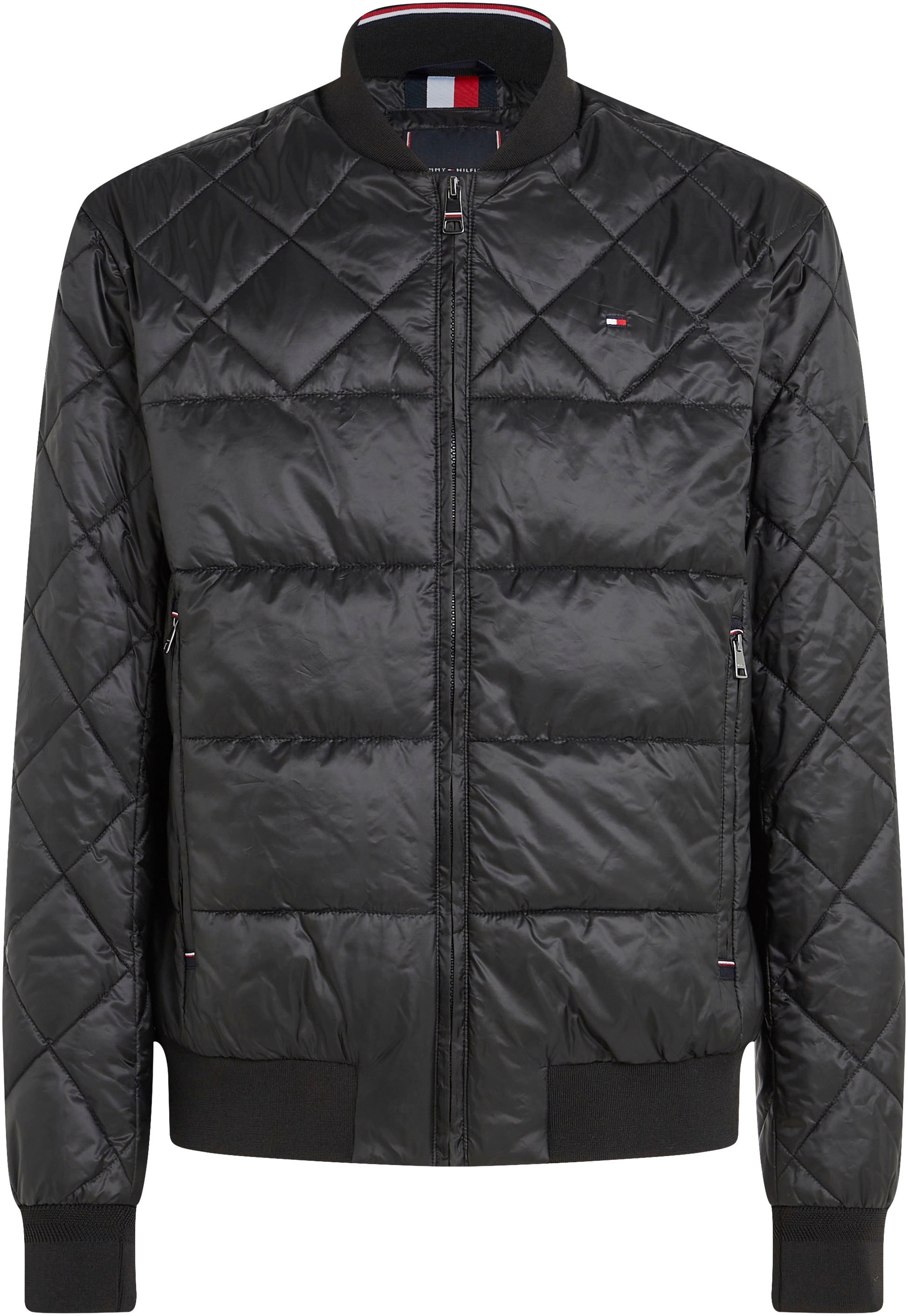Tommy Hilfiger Bomberjacke »PACKABLE RECYCLED BOMBER«, mit dezenten Farbeinsätzen in Labelfarben