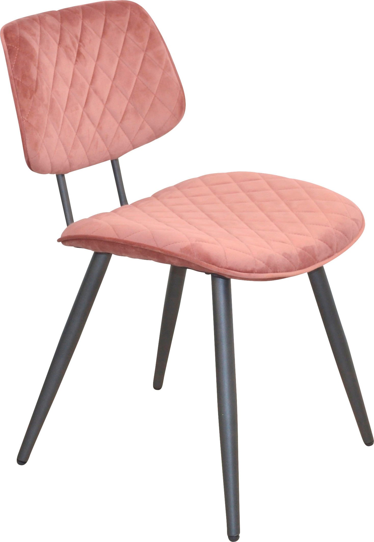 INOSIGN Polsterstuhl, (Set), 1 St., Samtstruktur, Gestell aus Stahlrohr, Si günstig online kaufen