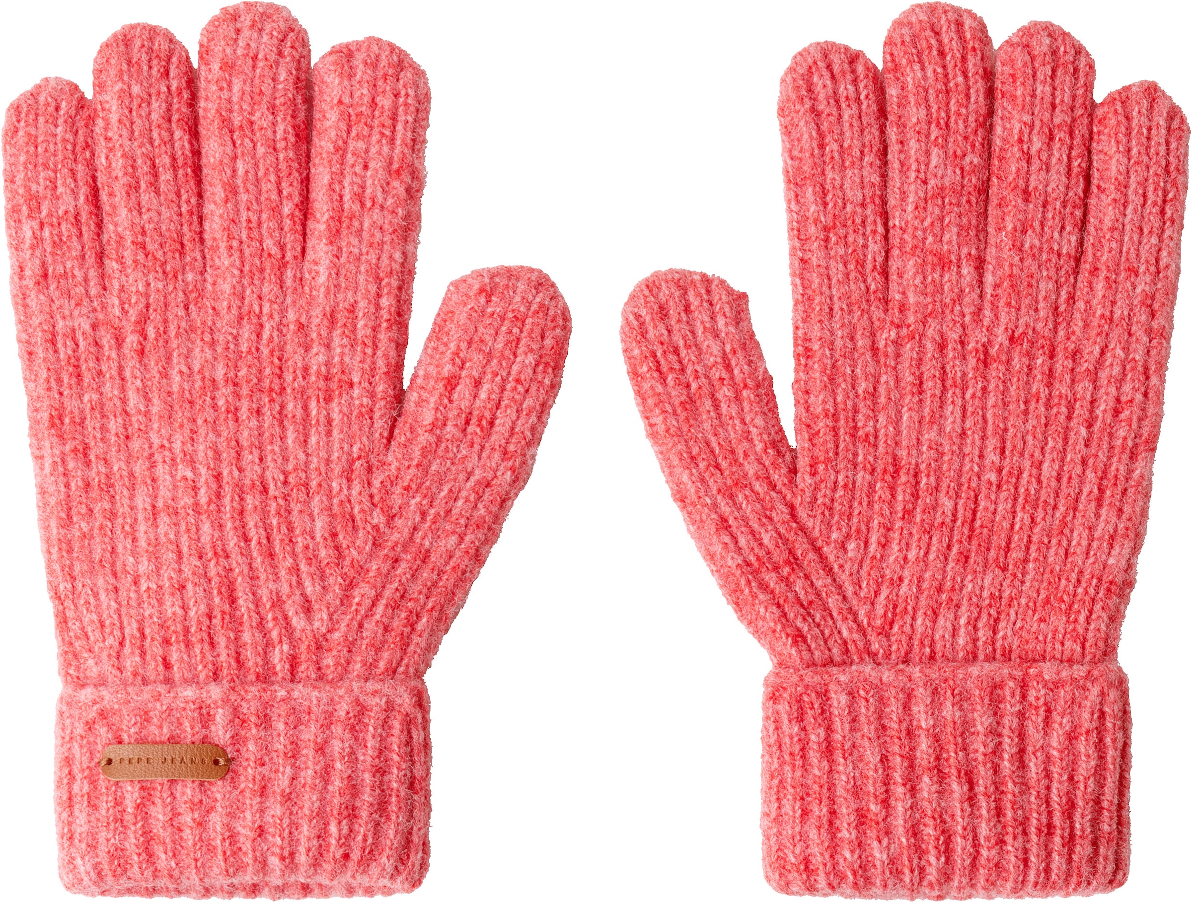 Pepe Jeans Strickhandschuhe »FRANCISY GLOVES« mit Label-Aufnäher