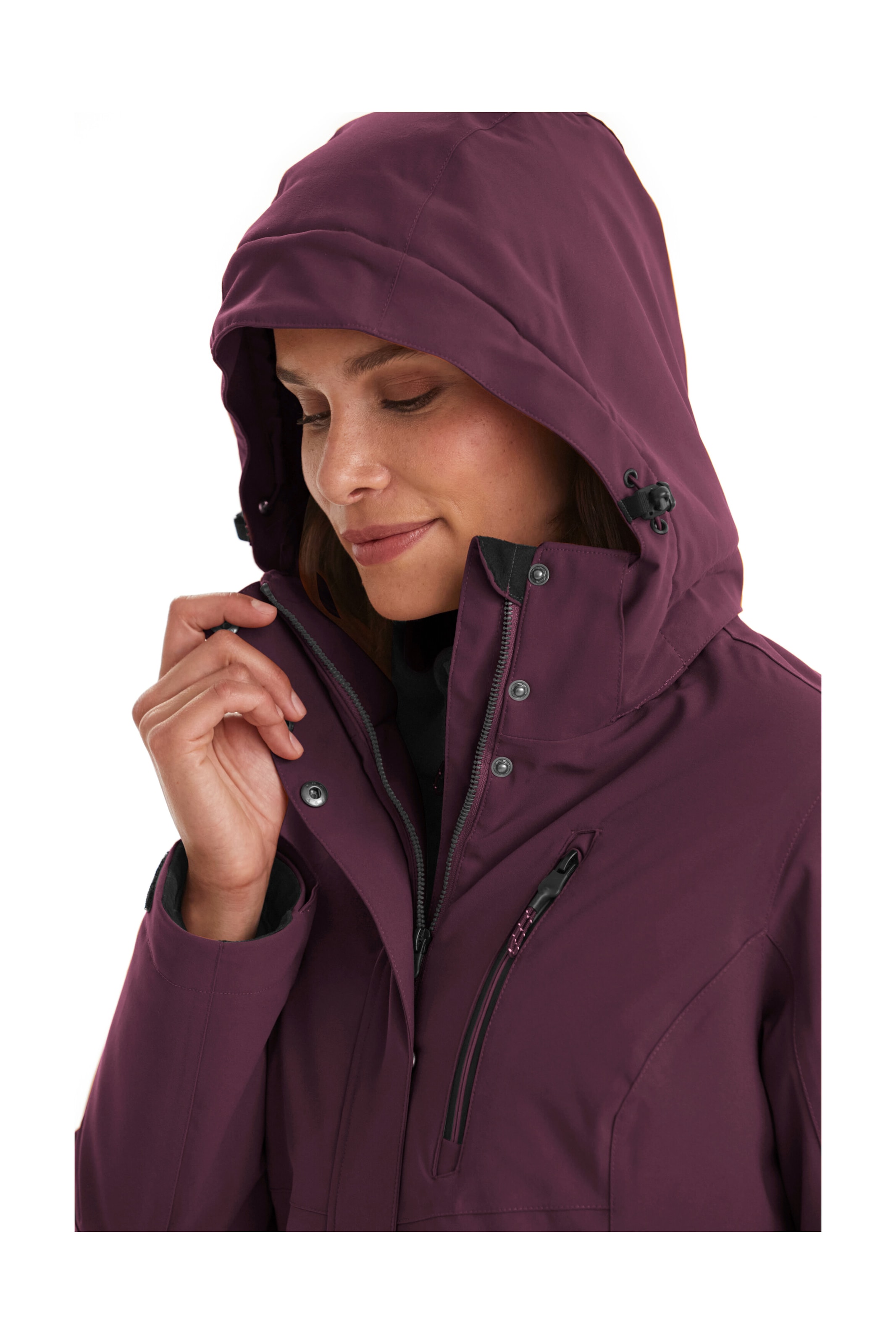 Killtec Parka »KOW 165 WMN PRK«, Wasser- und winddichter Parka mit Teddyfleece und abnehmbarer Kapuze