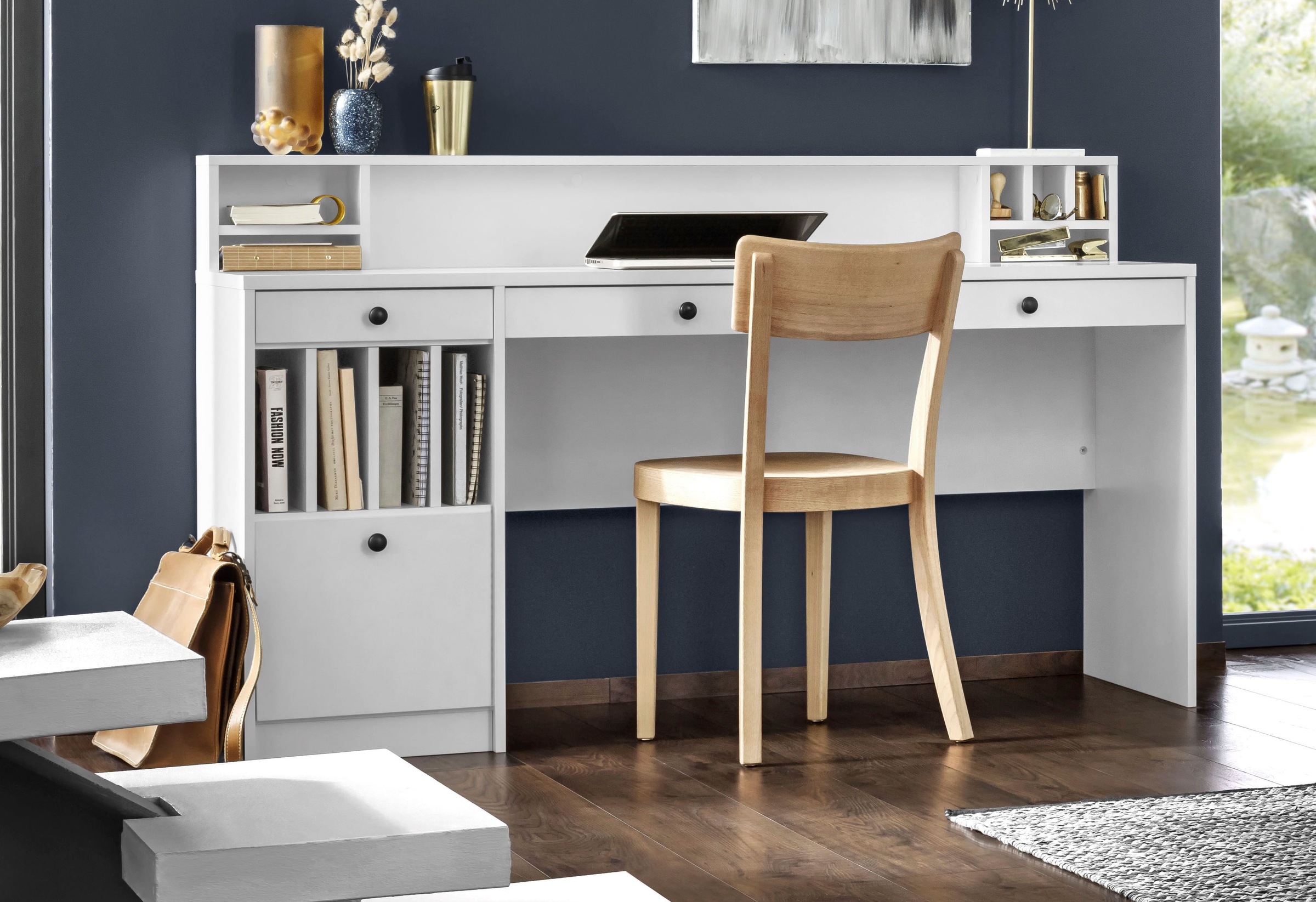 Home affaire Schreibtisch »Licia, Computertisch« im Landhausstil, in 2 Brei günstig online kaufen
