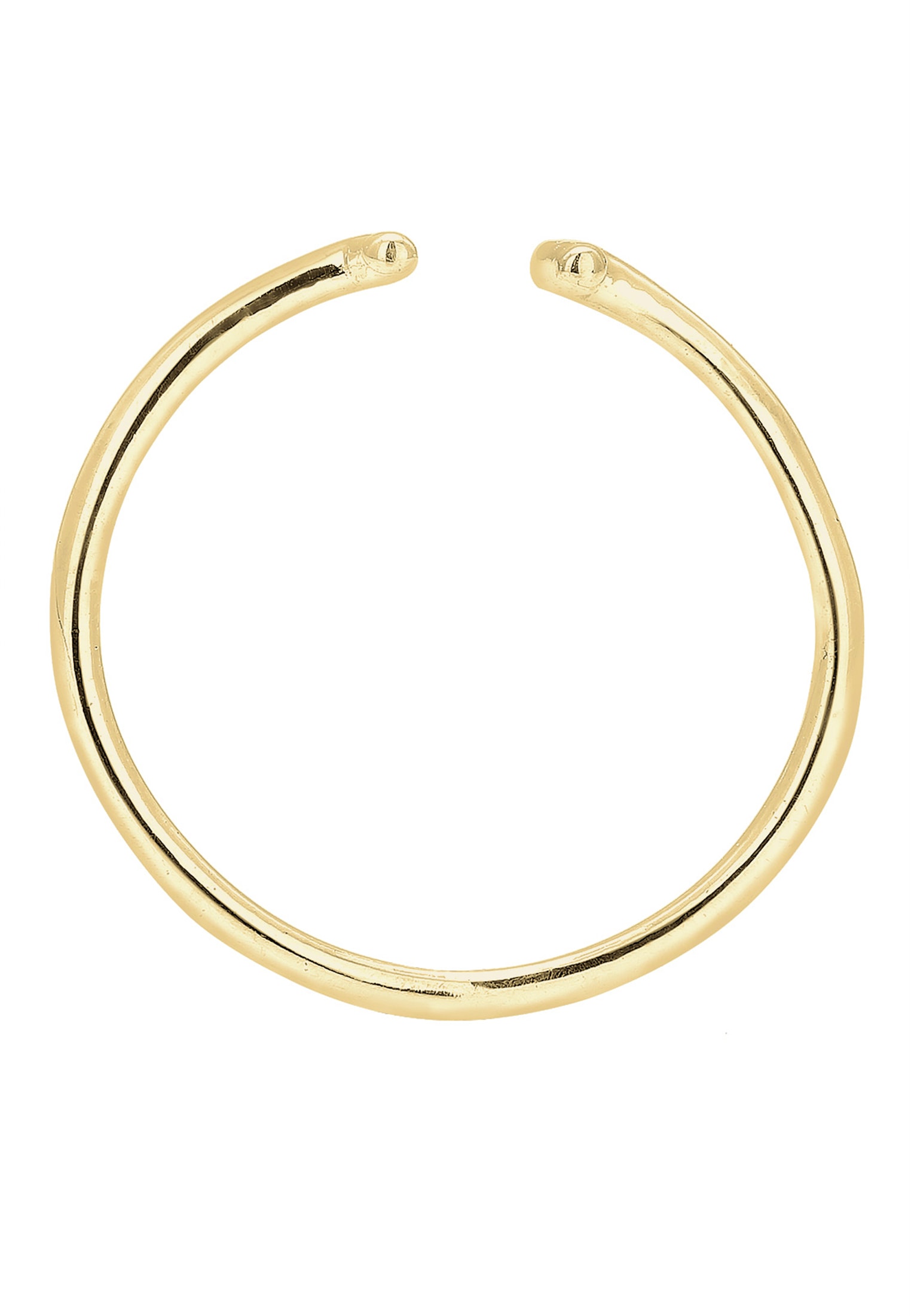 Elli Premium Fingerring »Geo Trend Look Statement Offen 375 Gelbgold«