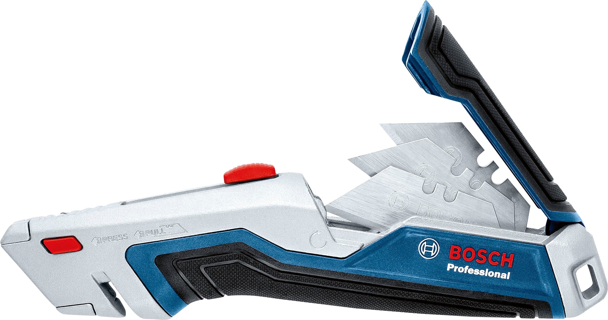 Bosch Professional Cuttermesser »(1600A027M4)«, (Set, 3 tlg.), 1 x Universalmesser, 1 x Cuttermesser, 1 x Universal-Teppichmesser