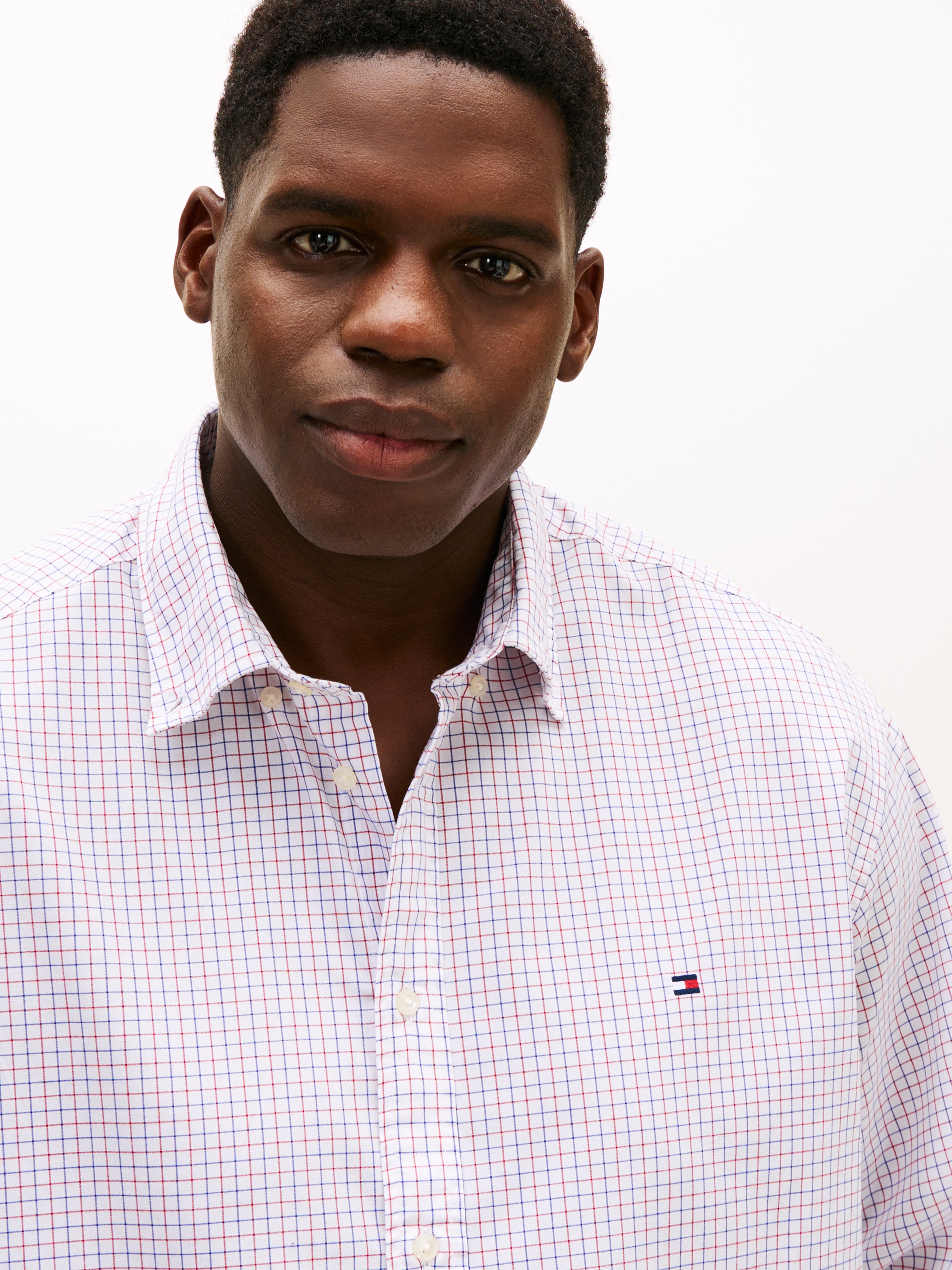 Tommy Hilfiger Big & Tall Langarmhemd »BT - CORE TATTRSALL POP«