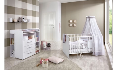 Mäusbacher Babyzimmer-Komplettset »Madrid«, (Set, 3 St., Bett, Wickelkommode,  Kleiderschrank) auf Rechnung bestellen