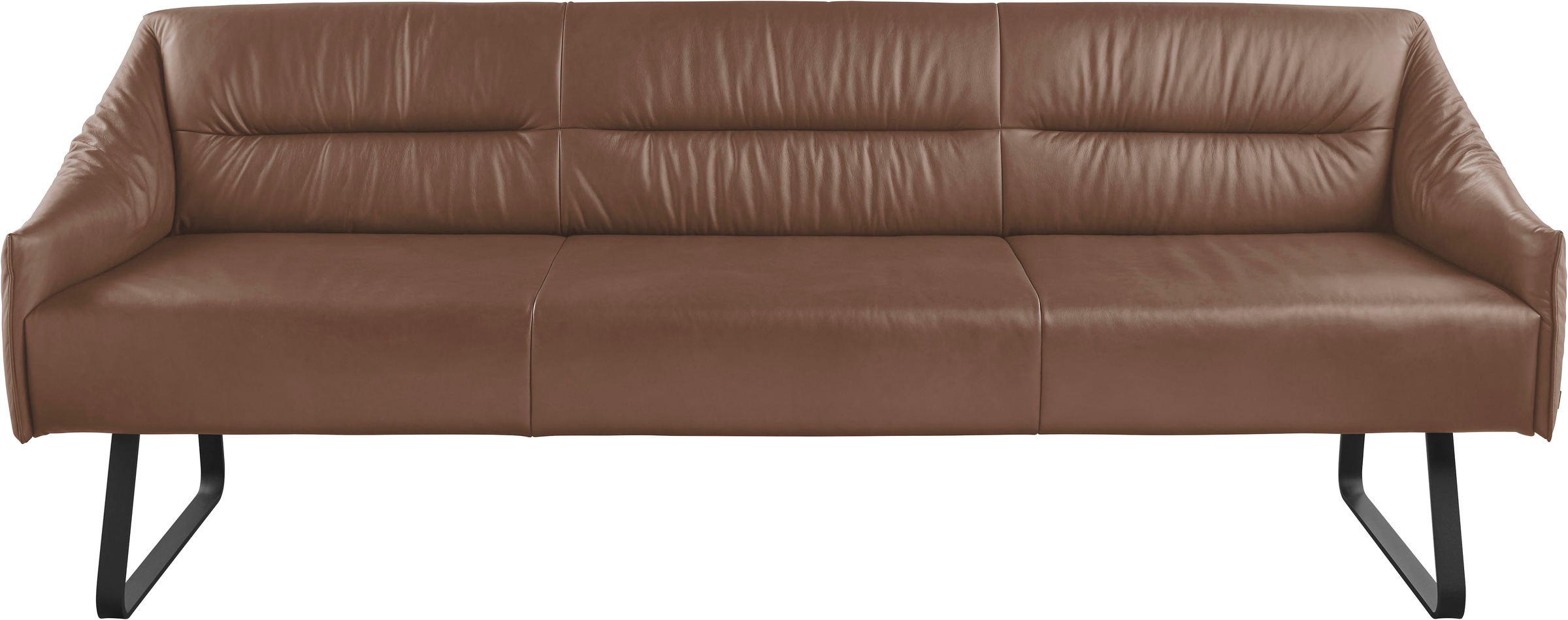 Musterring Essbank »JustB! SP500«, (1 St.), Metallkufe schwarz, verschiedene Farben, Breite 220 oder 250 cm