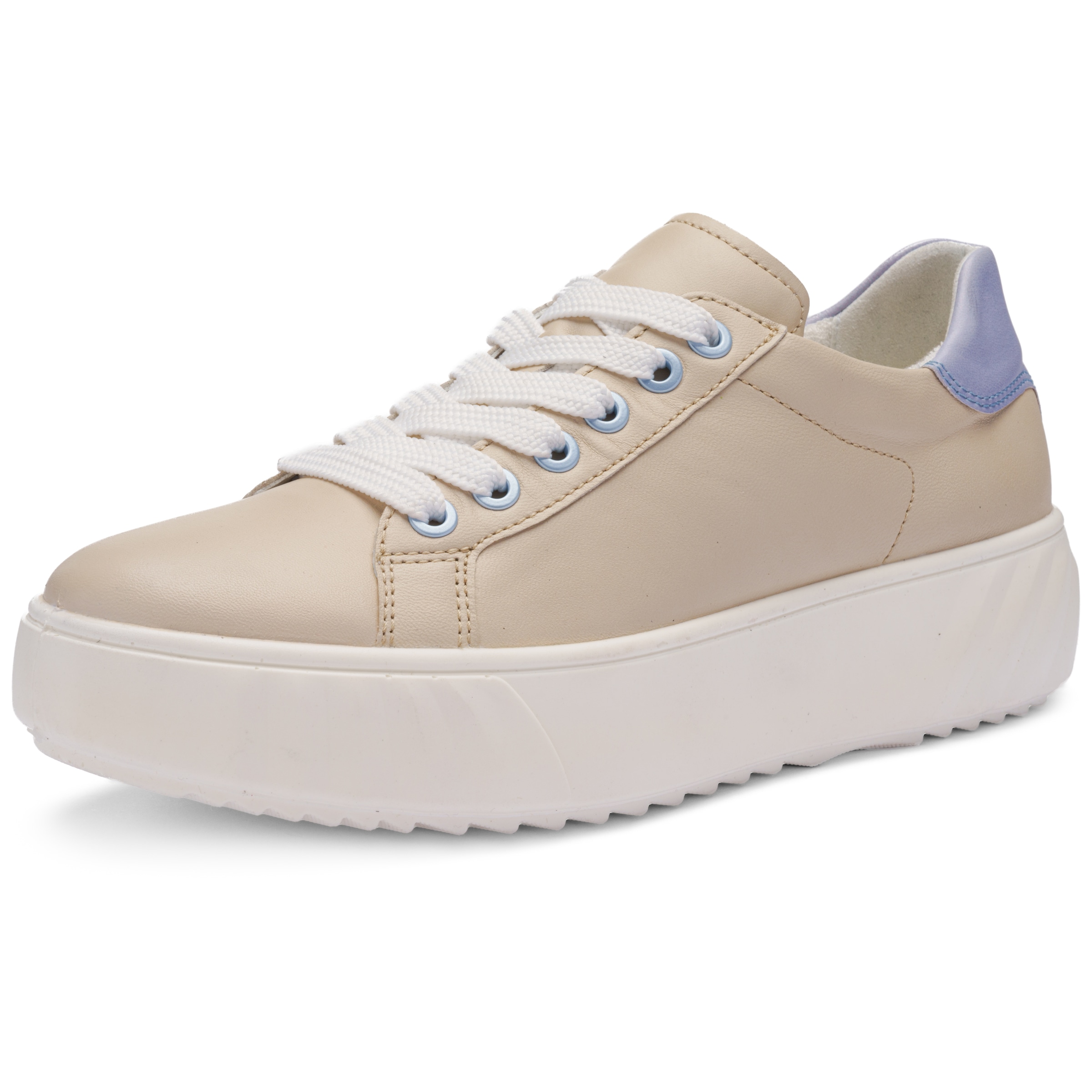 Ara Plateausneaker »MONACO«  Freizeitschuh, Halbschuh, Schnürer mit Kontrastbesatz, H-Weite