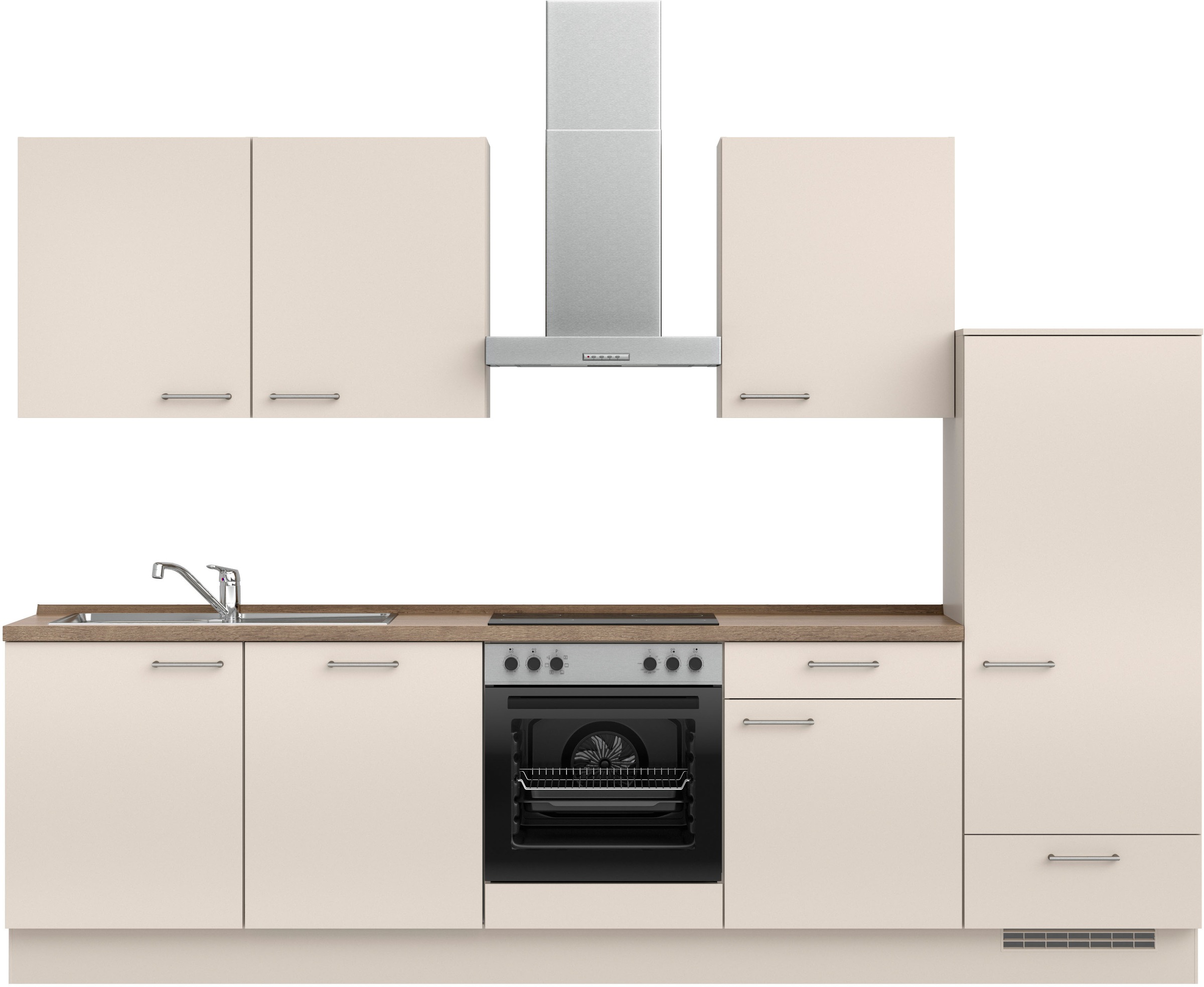 nobilia® Küchenzeile »"Laser I", Ausrichtung wählbar, Breite 300 cm« vormon günstig online kaufen