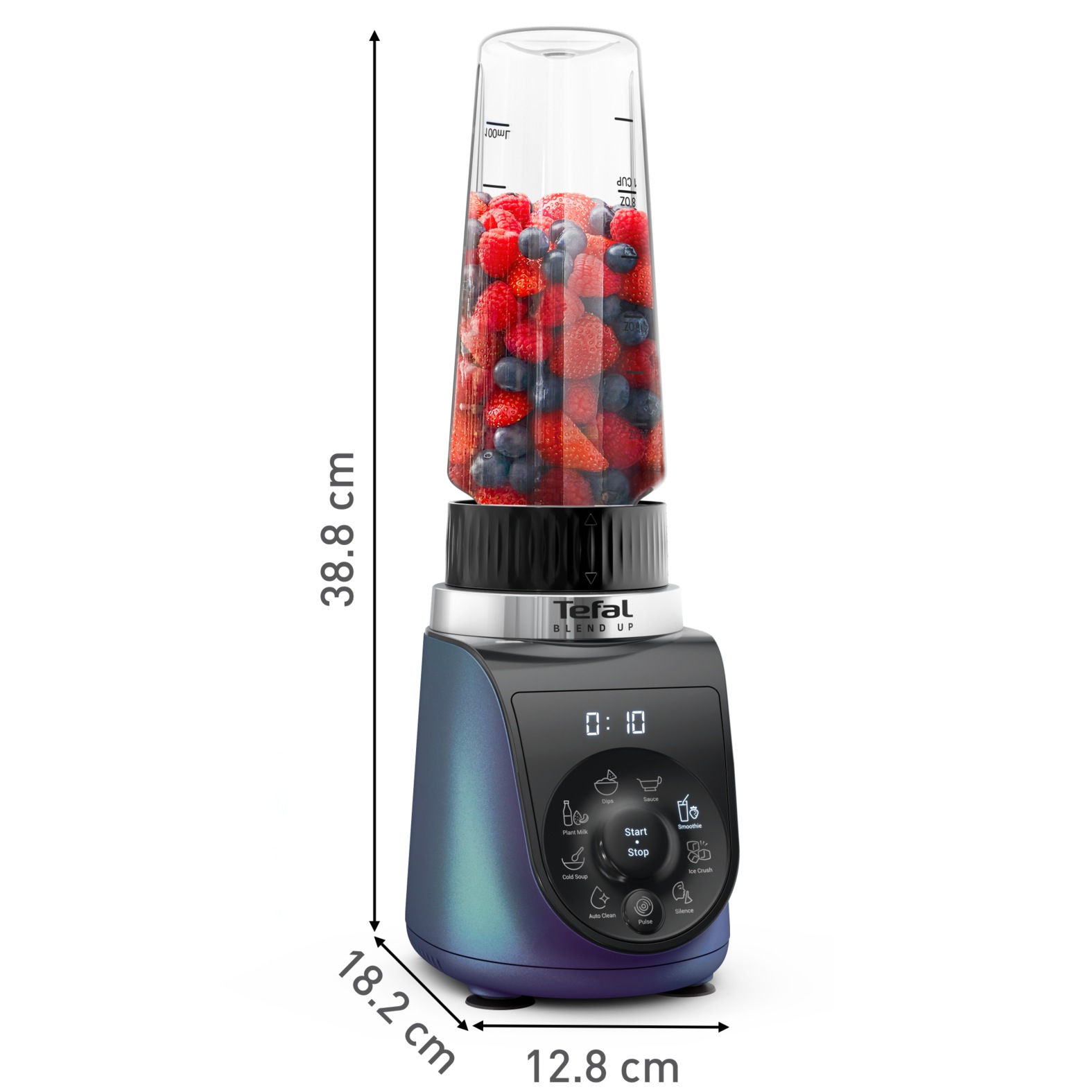 Tefal Standmixer »BL19H4 Blend Up« 1000 W 8 automatische Programme, kompakt, Silence-Modus