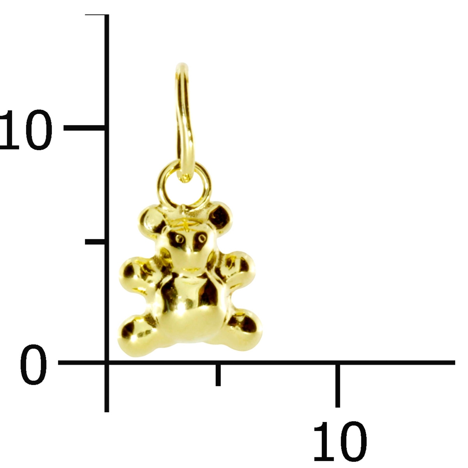 OSTSEE-SCHMUCK Kettenanhänger »Ostsee-Schmuck Anhänger Teddy Anhänger Teddy«, (1 tlg.)