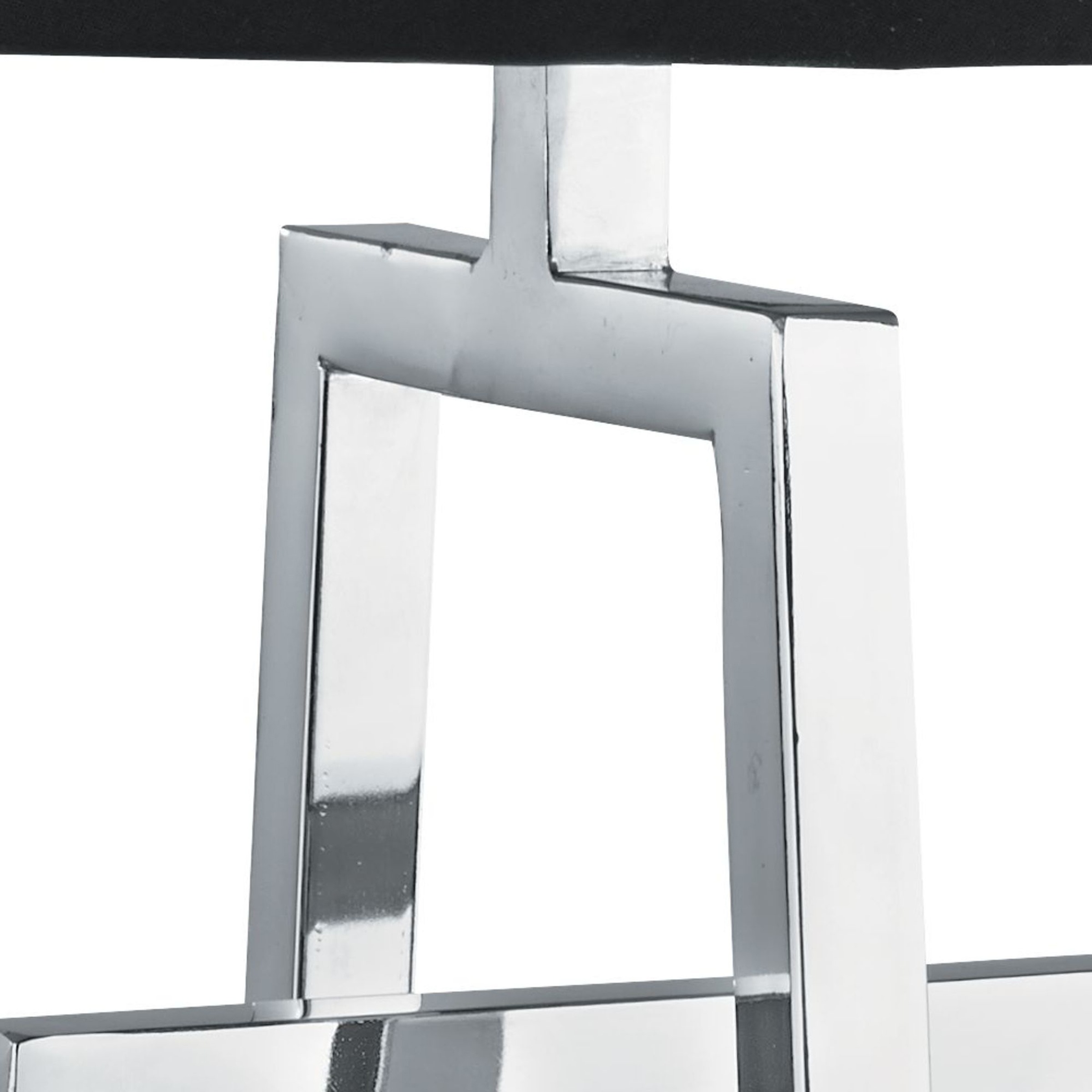 Searchlight Tischleuchte »York Tischlampe - Chromsockel & schwarzer zulaufender Schirm« E27 1 Stk.