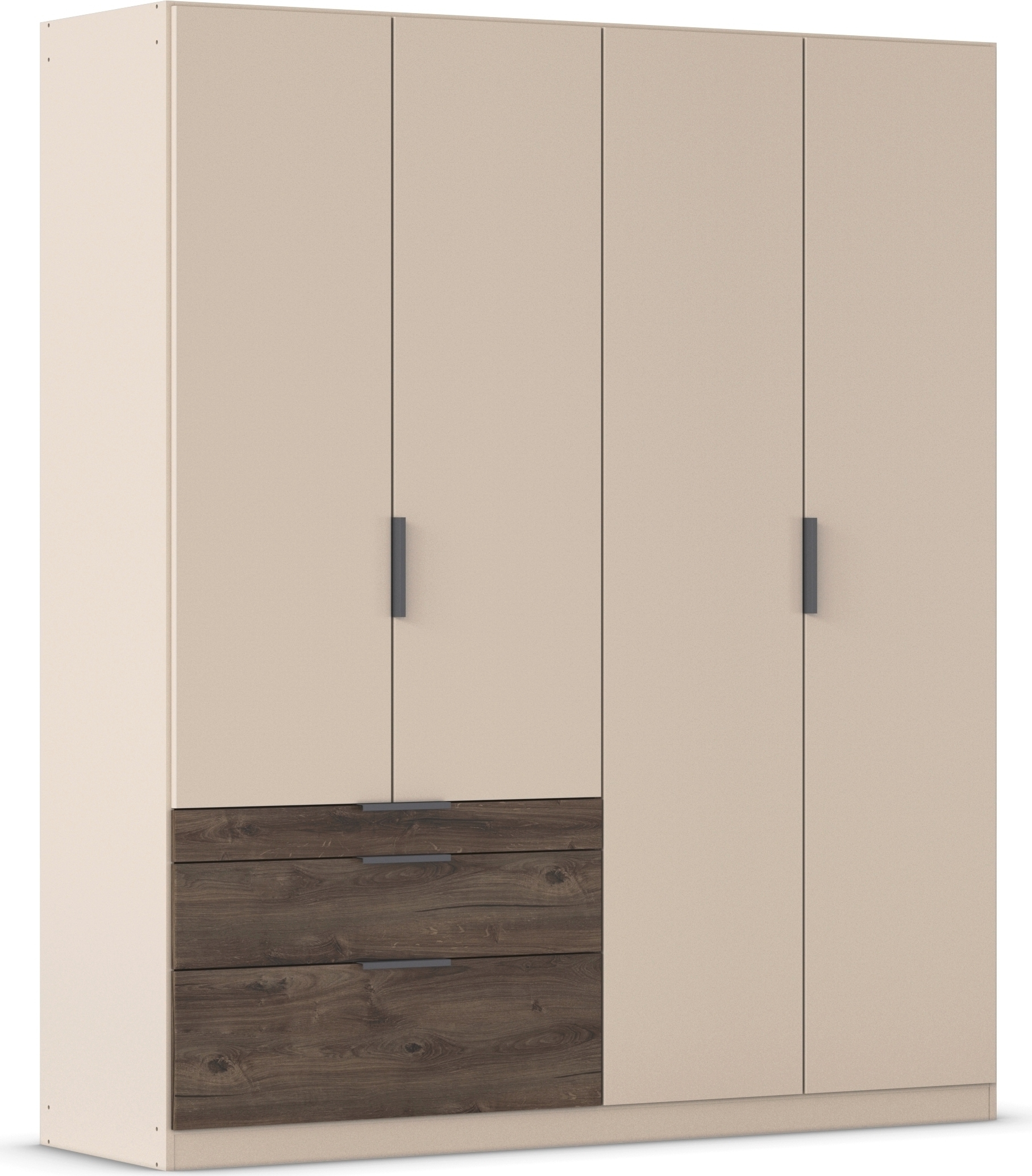 rauch Kleiderschrank »Drehtürenschrank Schrank Garderobe Schlafzimmerschrank KODA« oberer Schubkasten mit praktischer Inneneinteilung,  mit asymmetrisch angeordneten Schubladen MADE IN GERMANY