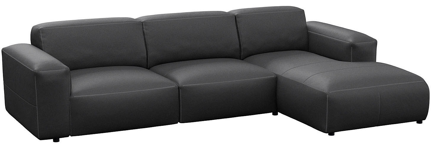 FLEXLUX Ecksofa »Lucera bequem und komfortabel durch hochwertigen Sitzaufba günstig online kaufen