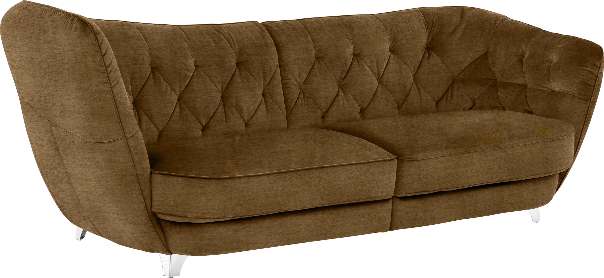 Leonique Big-Sofa »Retro«, stylischer Hochlehner günstig online kaufen