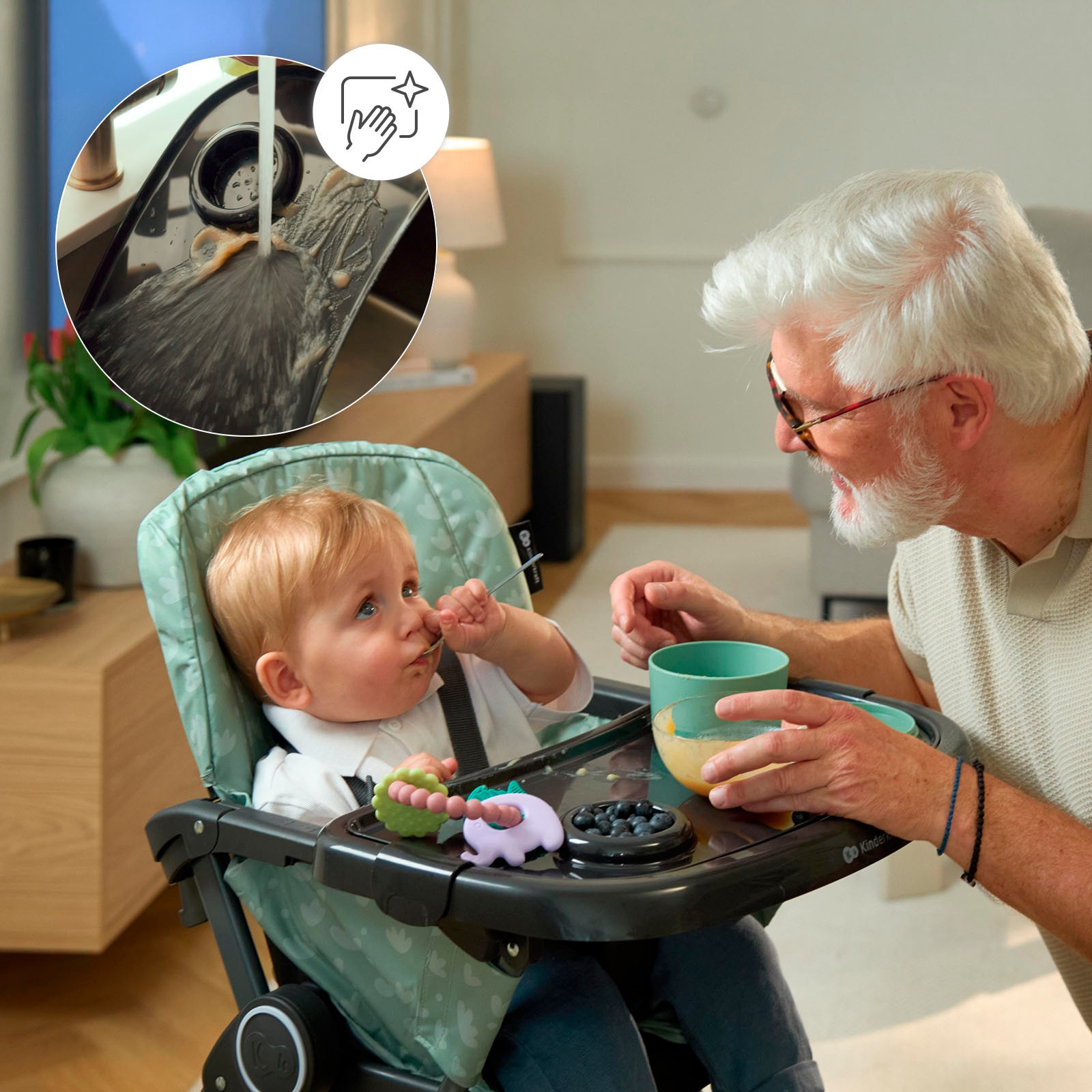Kinderkraft Kombihochstuhl »FOLDEE« () praktisch zusammenklappbar