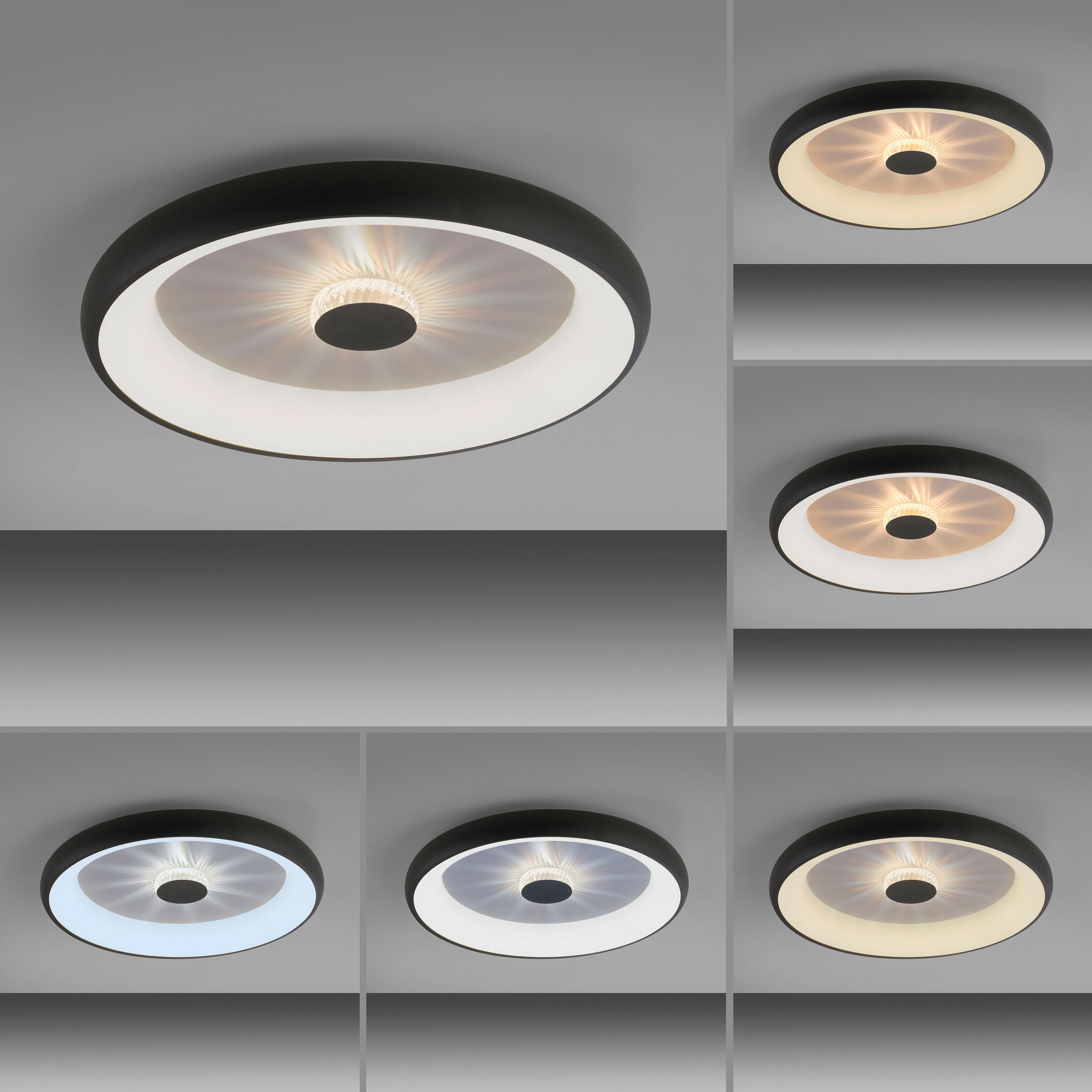 JUST LIGHT Deckenleuchte »VERTIGO«, 1 flammig, Leuchtmittel LED-Board   LED günstig online kaufen