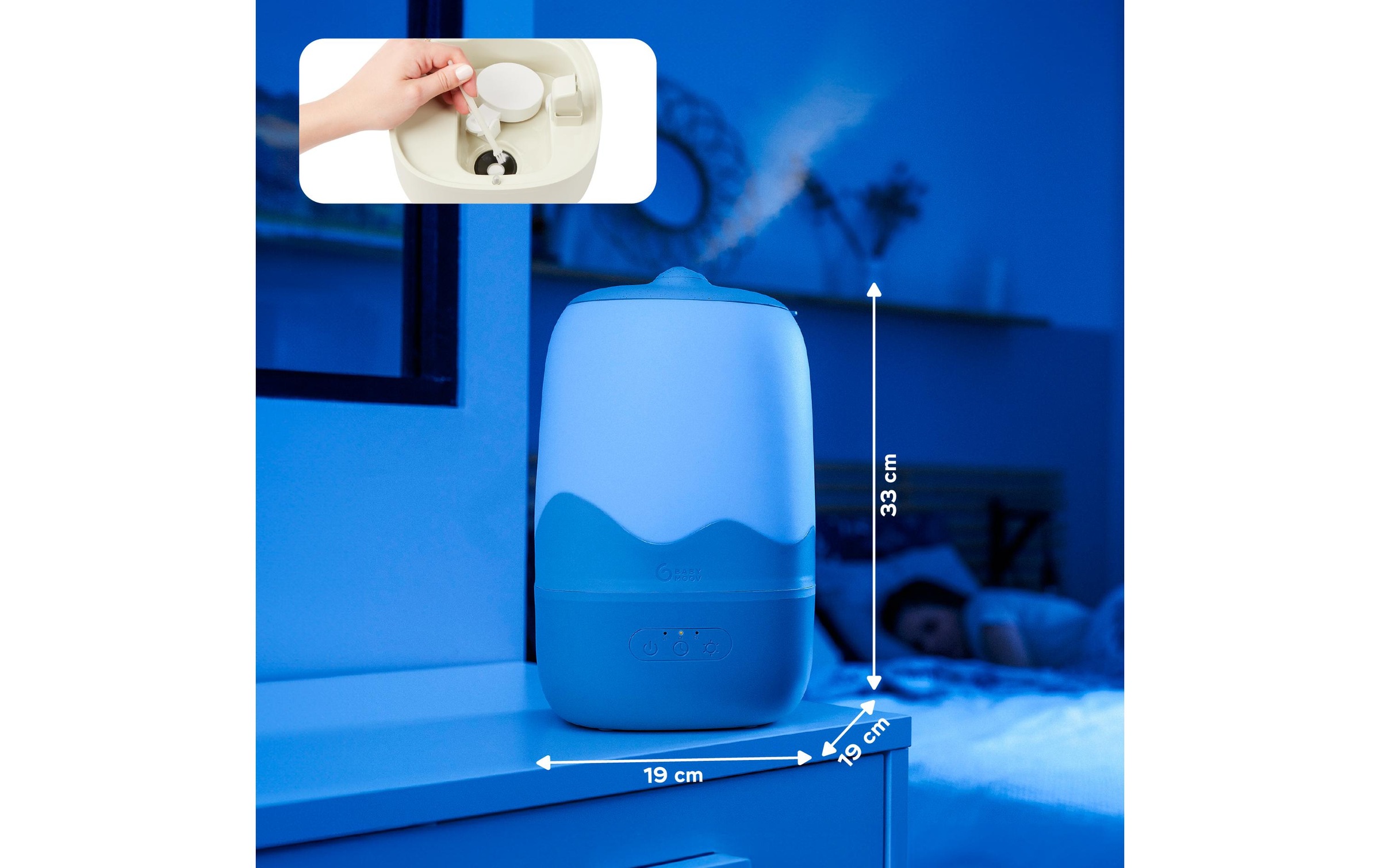 BABYMOOV Luftbefeuchter »Wave« 4 l Wassertank