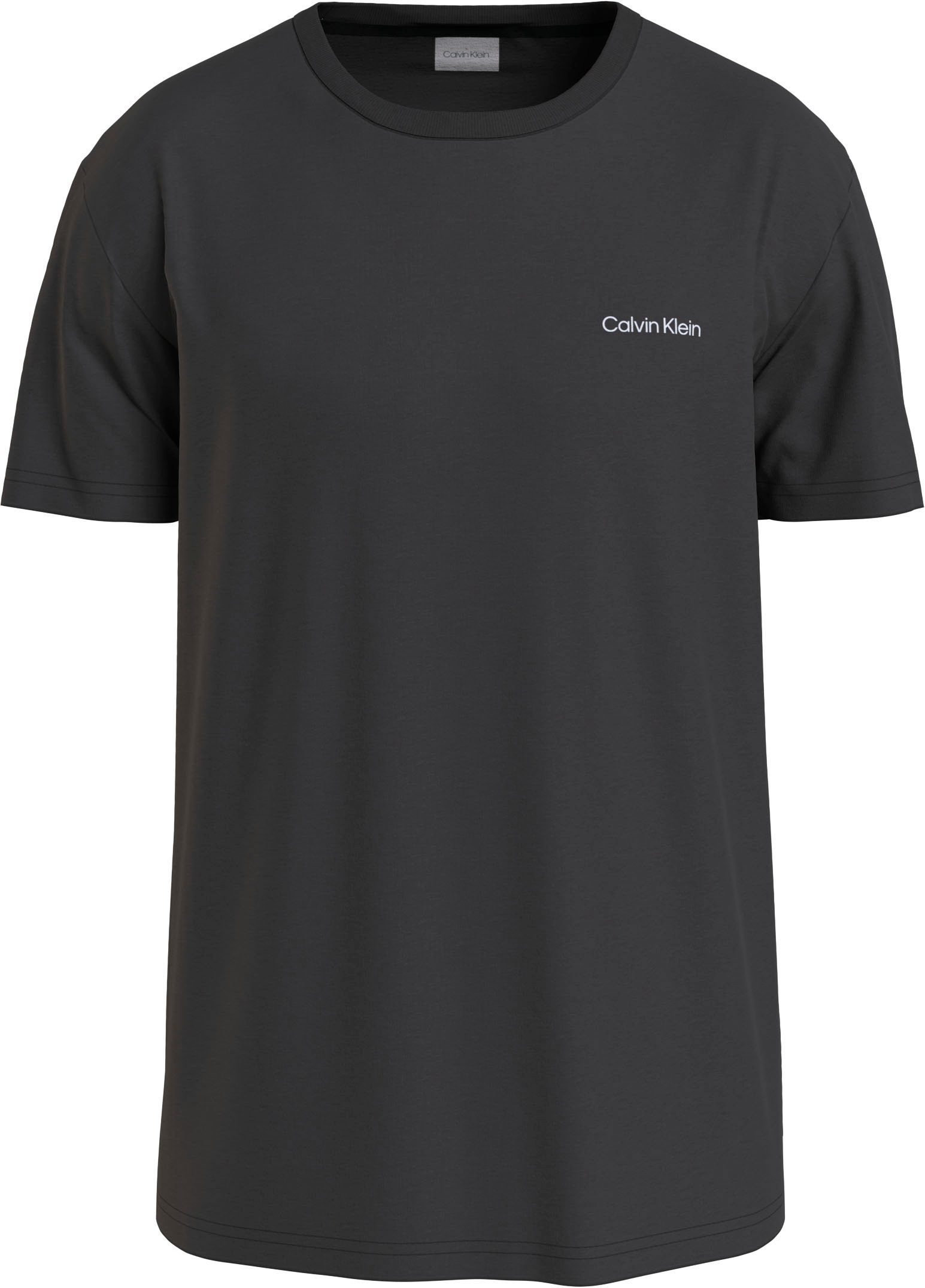 Calvin Klein T-Shirt »Micro Logo«, aus dickem Winterjersey, mit Logoprint