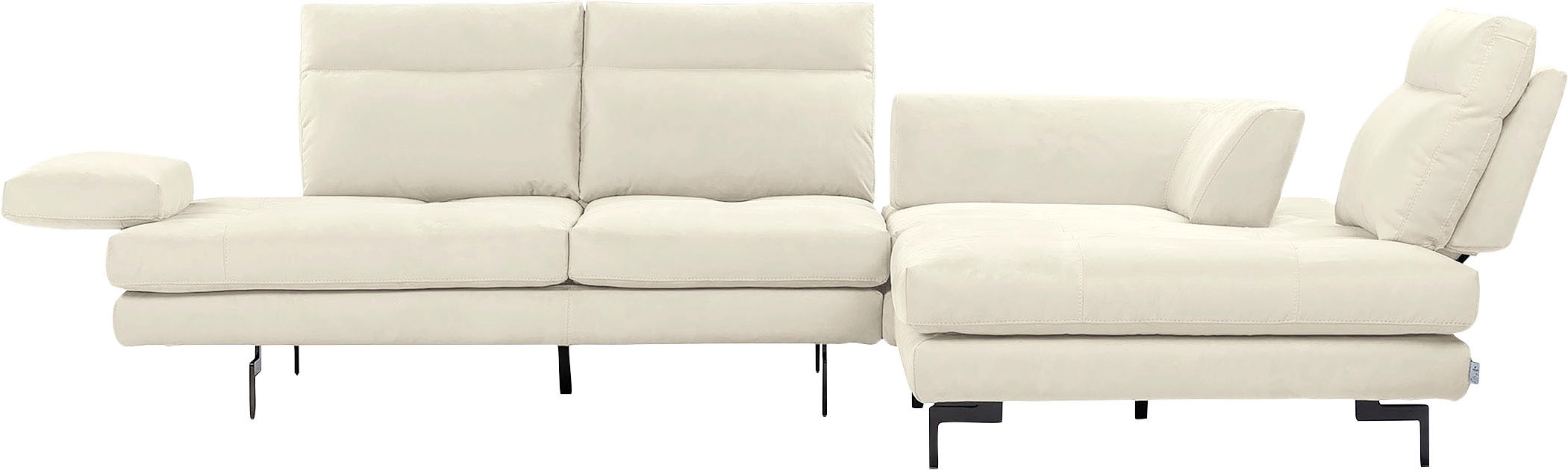 CALIA ITALIA Ecksofa »Toby Wing, Komfortsofa mit Sitzkomfort der Extraklass günstig online kaufen