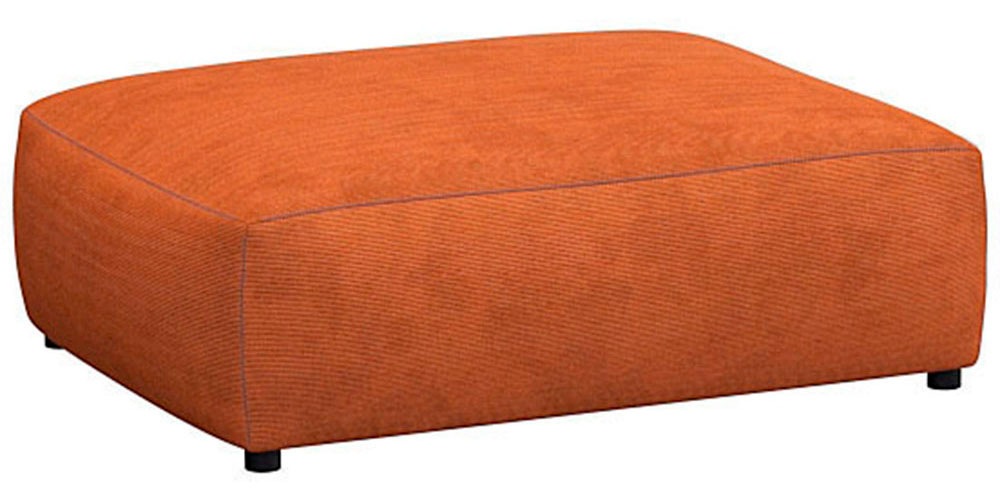 FLEXLUX Pouf »Lucera«, modern & anschmiegsam, Kaltschaum, Stahl-Wellenunter günstig online kaufen