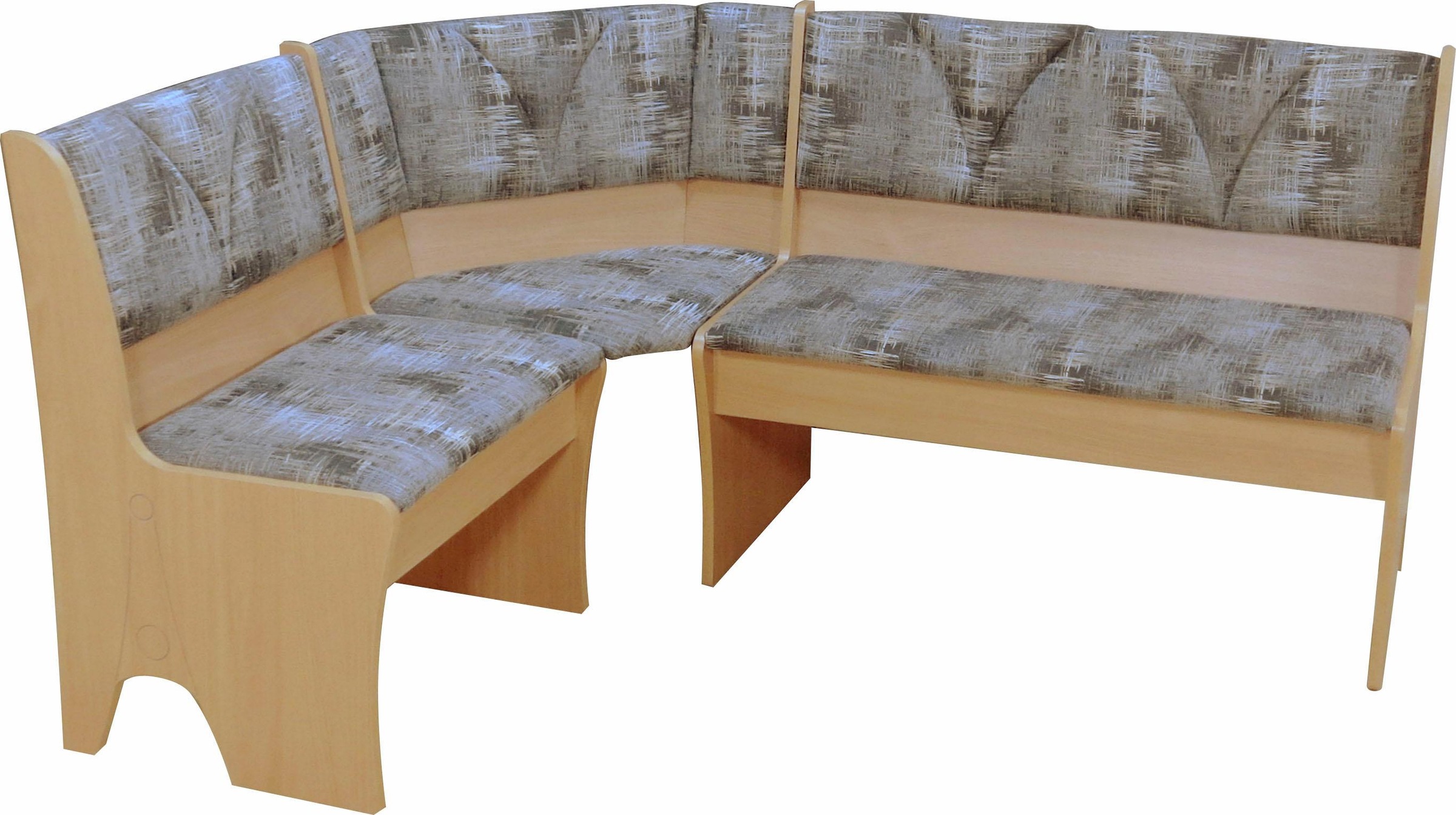 Eckbank „Halle“, schoko + buche B/H/T: 125 cm x 85 cm x 165 cm