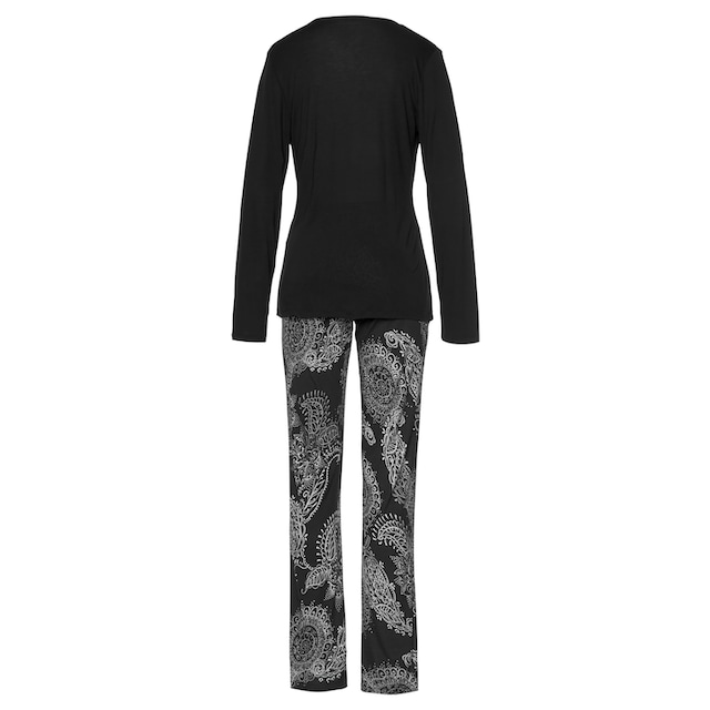 Vivance Dreams Pyjama, im schwarz-weißen Paisley-Dessin online kaufen
