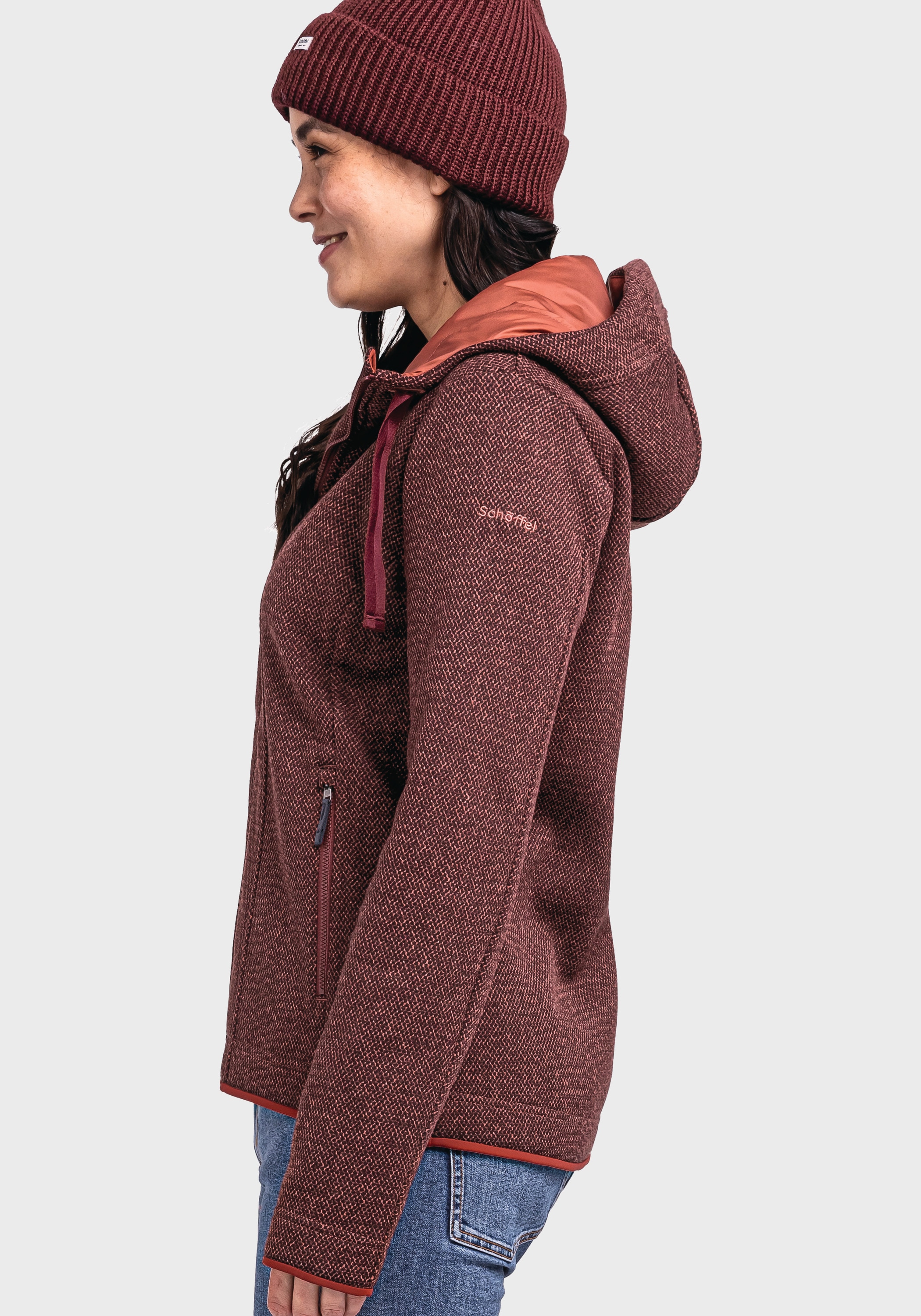 Schöffel Fleecejacke »Fleece Hoody Aurora L«, mit Kapuze