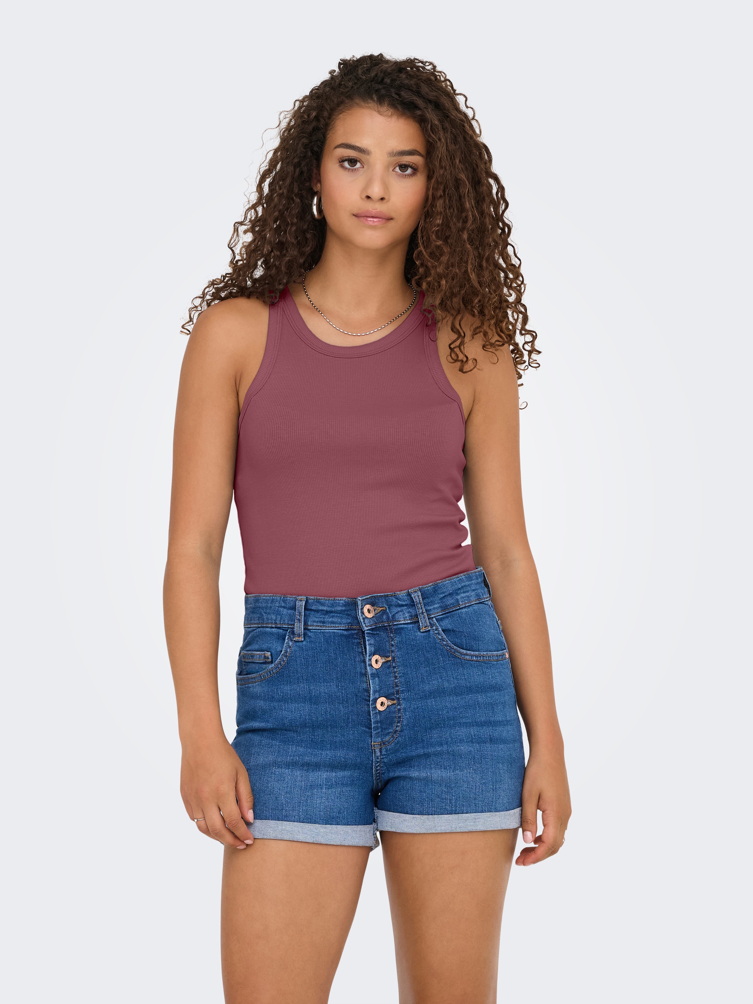 ONLY Tanktop »ONLLINDSAY TANK TOP 2 PACK« Packung, 2 tlg. Baumwollmischung