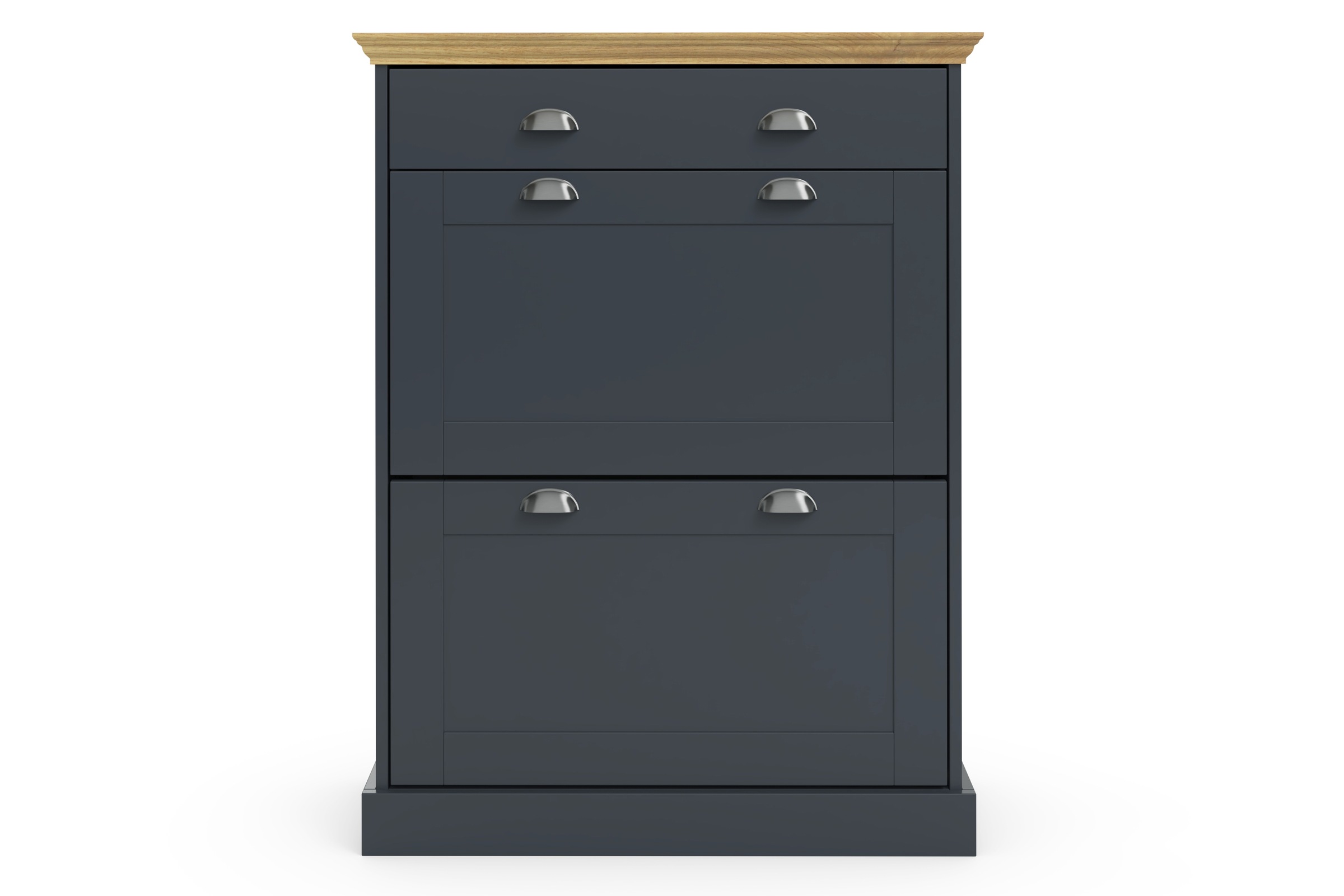 Home affaire Schuhschrank »Motala«, mit 2 Klappen u. 1 Schublade, Platz für 12-14 paar Schuhe, Höhe 105 cm