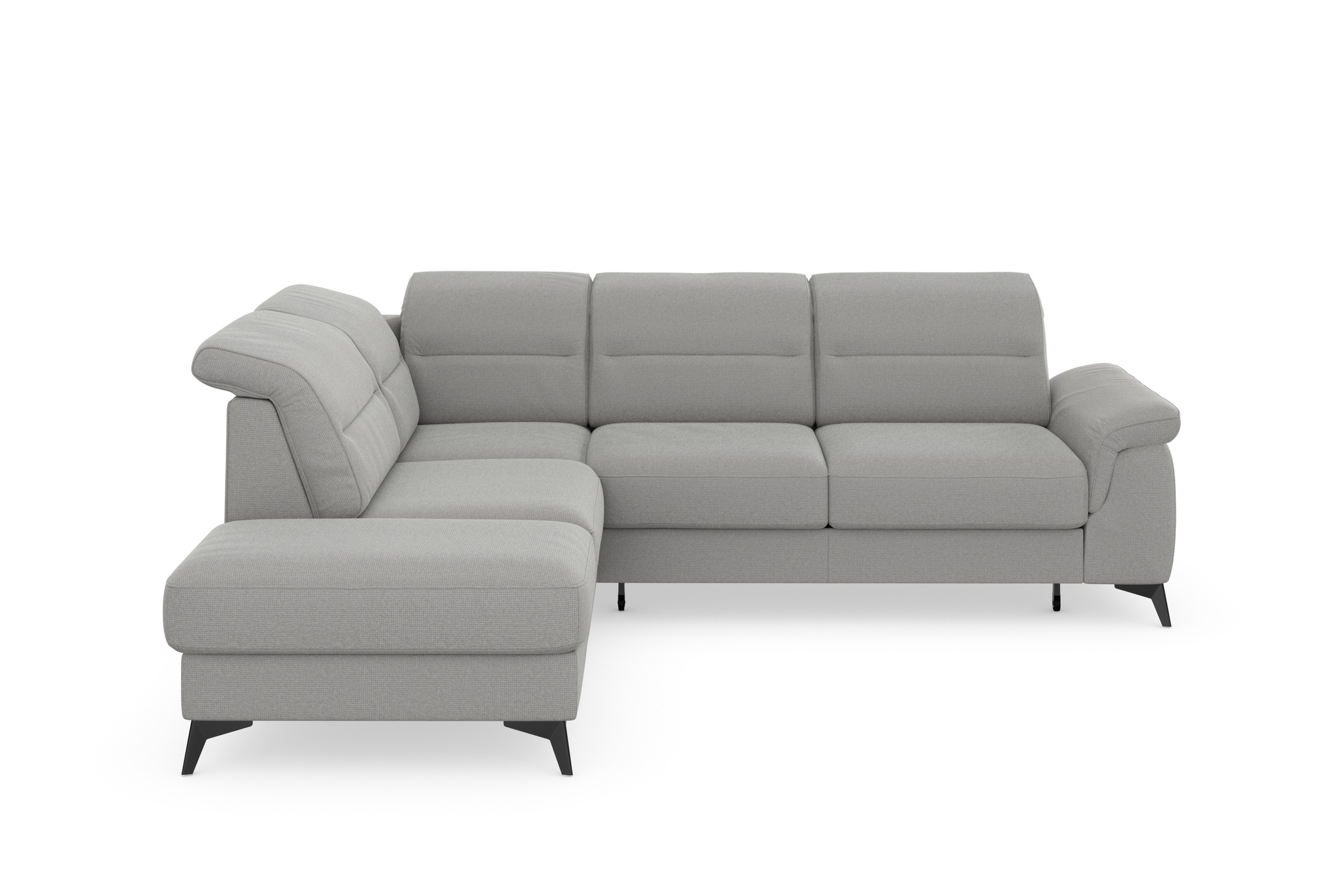 sit&more Ecksofa »Sinatra L-Form«, mit Ottomane, optional mit Kopfteilverstellung und Armteilfunktion