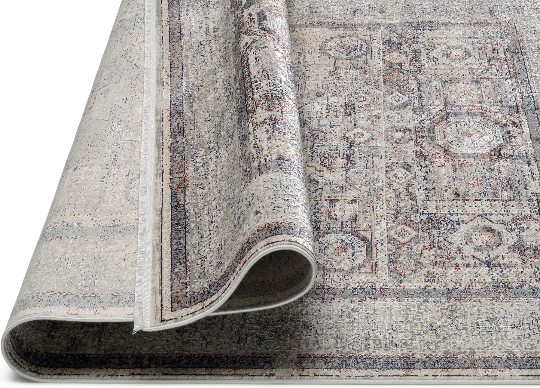 OCI DIE TEPPICHMARKE Teppich »MYSTIC BAZAAR« rechteckig 7 mm Höhe orient Muster in 3D-Optik, Bordüre, maschinell gewebt, Wohnzimmer