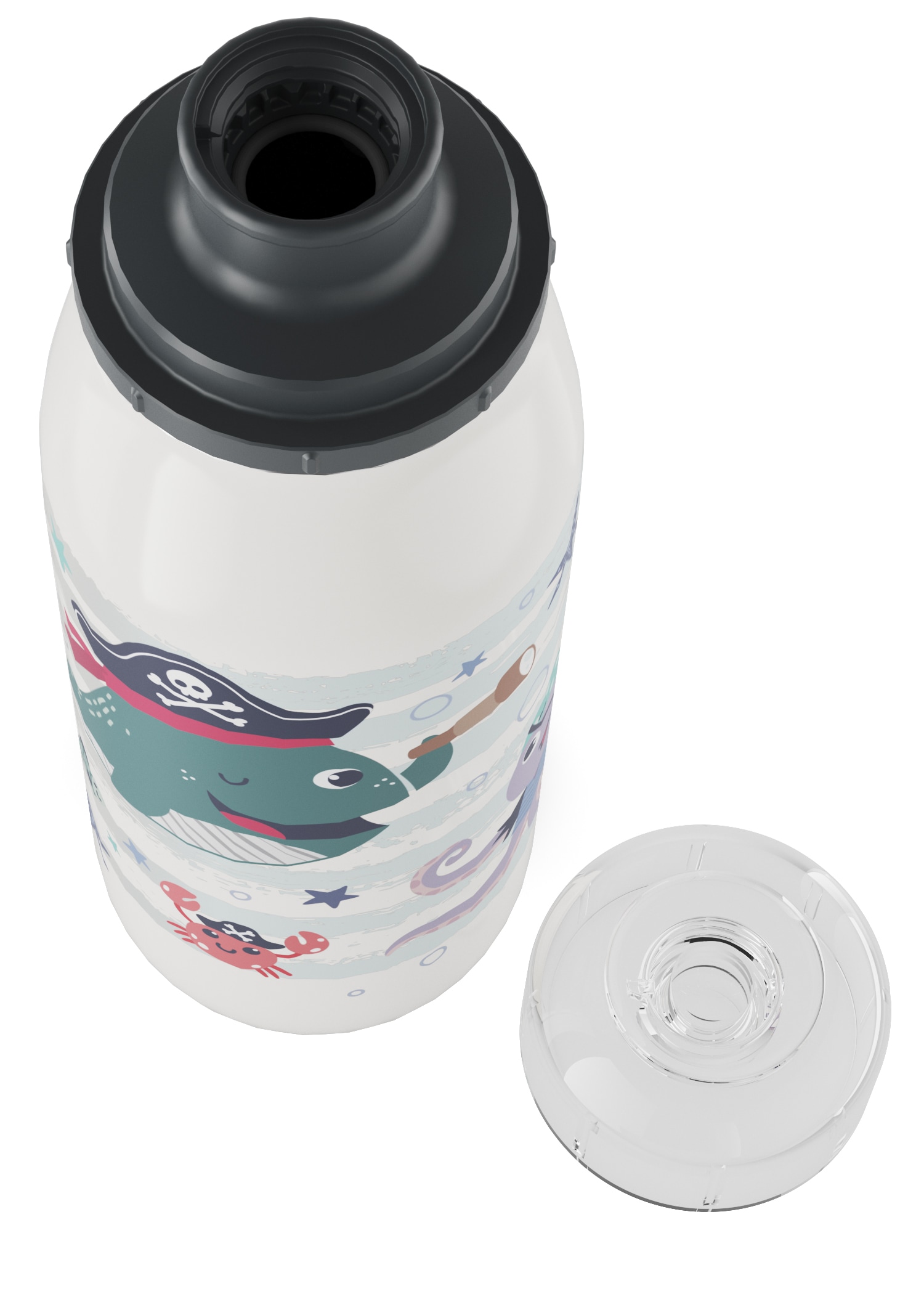 Alfi Isolierflasche »KIDS ISO BOTTLE, Edelstahlkörper, spülmaschinenfest«, (1 tlg.), 12h heiß & 24h kalt, Trinköffnung mit konsistentem Trinkfluss