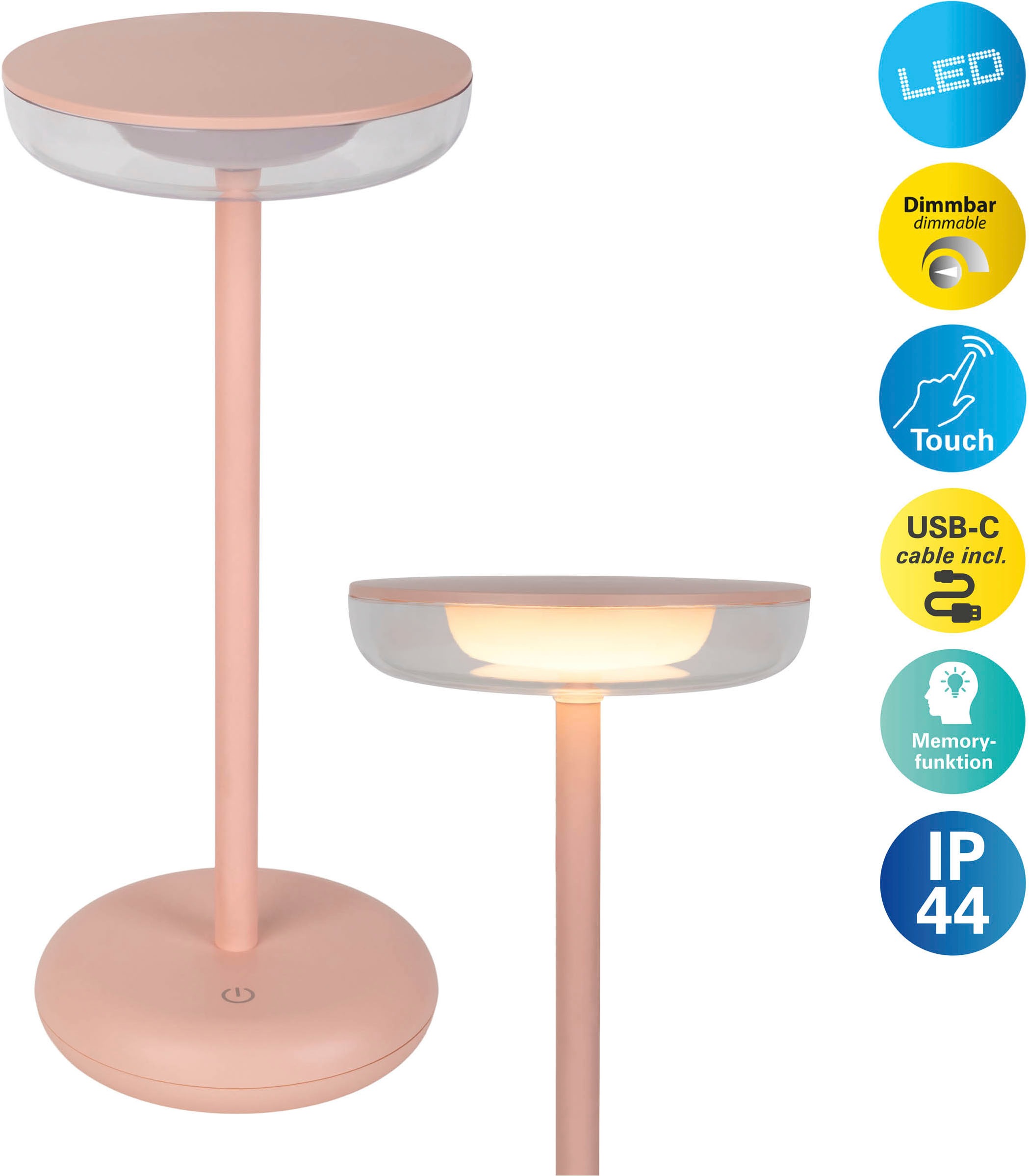 näve LED Tischleuchte »Pasi«, 1 flammig, Leuchtmittel LED-Modul   LED wechs günstig online kaufen