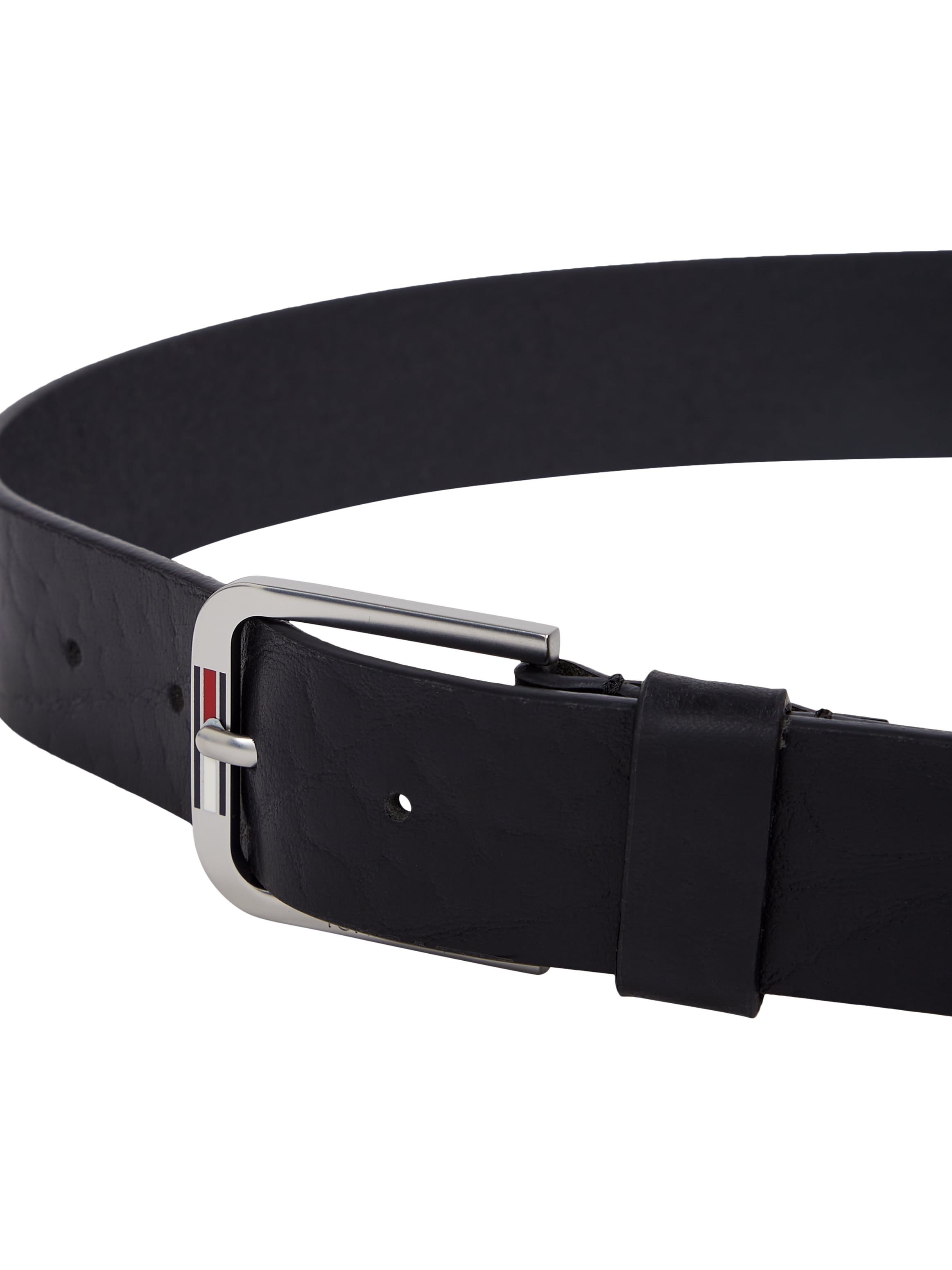 Tommy Jeans Ledergürtel »TJM AUSTIN TEXTURE 3.5«, Label auf der Schließe, genarbtes Leder