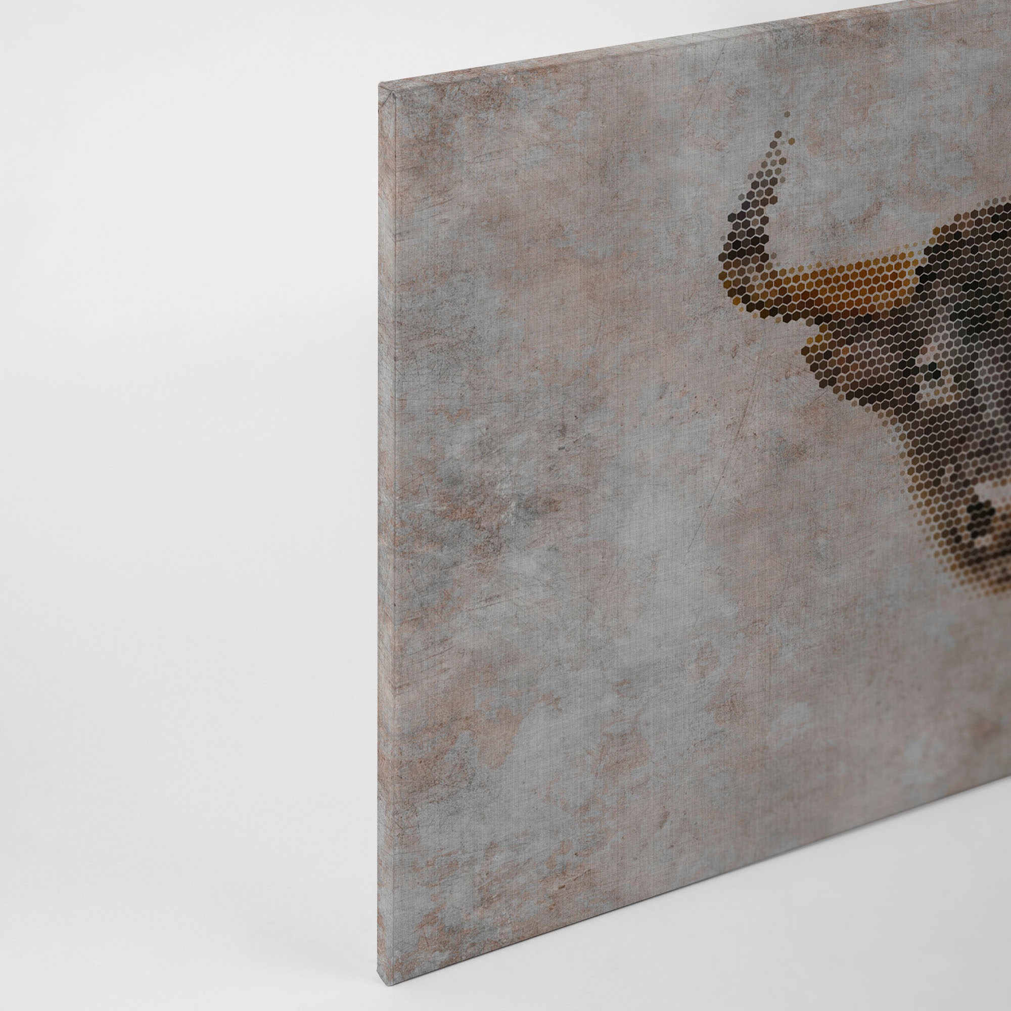 A.S. Création Leinwandbild »big three«, Kunst-Tiere-Kinder, (1 St.), Keilrahmen Bild Betonoptik Tiere Leinwand-Bild Wohnzimmer modern Wand