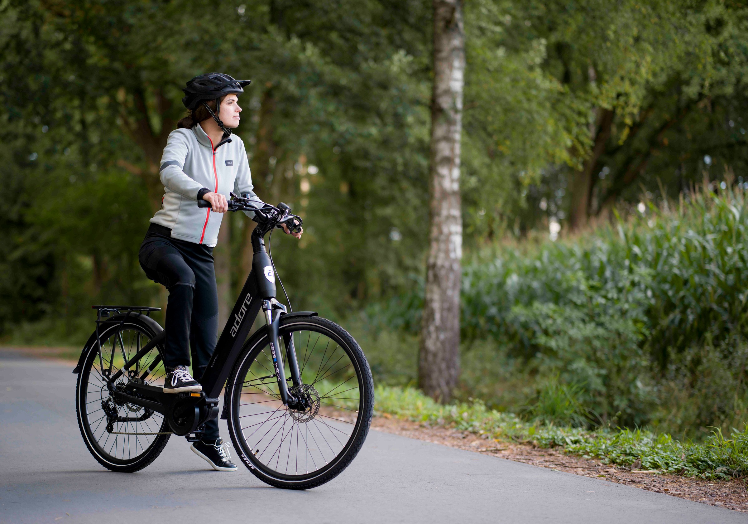Adore E-Bike »28" Alu Cityfahrrad CX-440 Mittelmotor 75NM / 15Ah schwarz matt«, 7 Gang, Shimano, Tourney, Mittelmotor 250 W