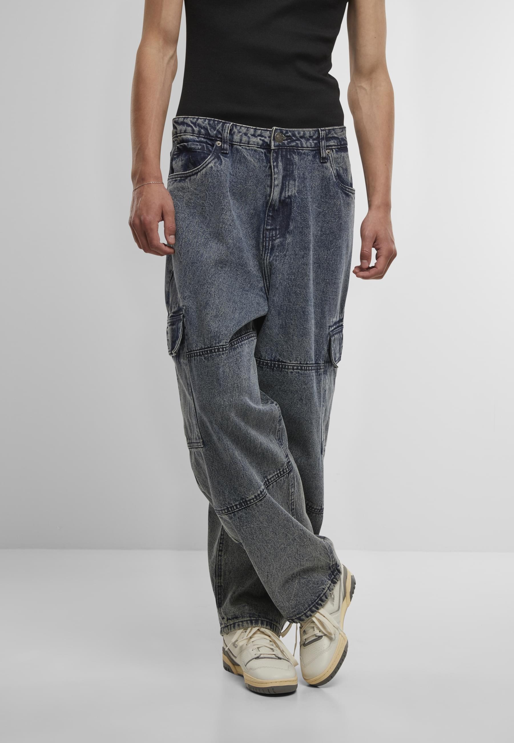 URBAN CLASSICS Bequeme Jeans »Urban Classics Tapered Heavy Ounce Baggy Cargo Jeans«