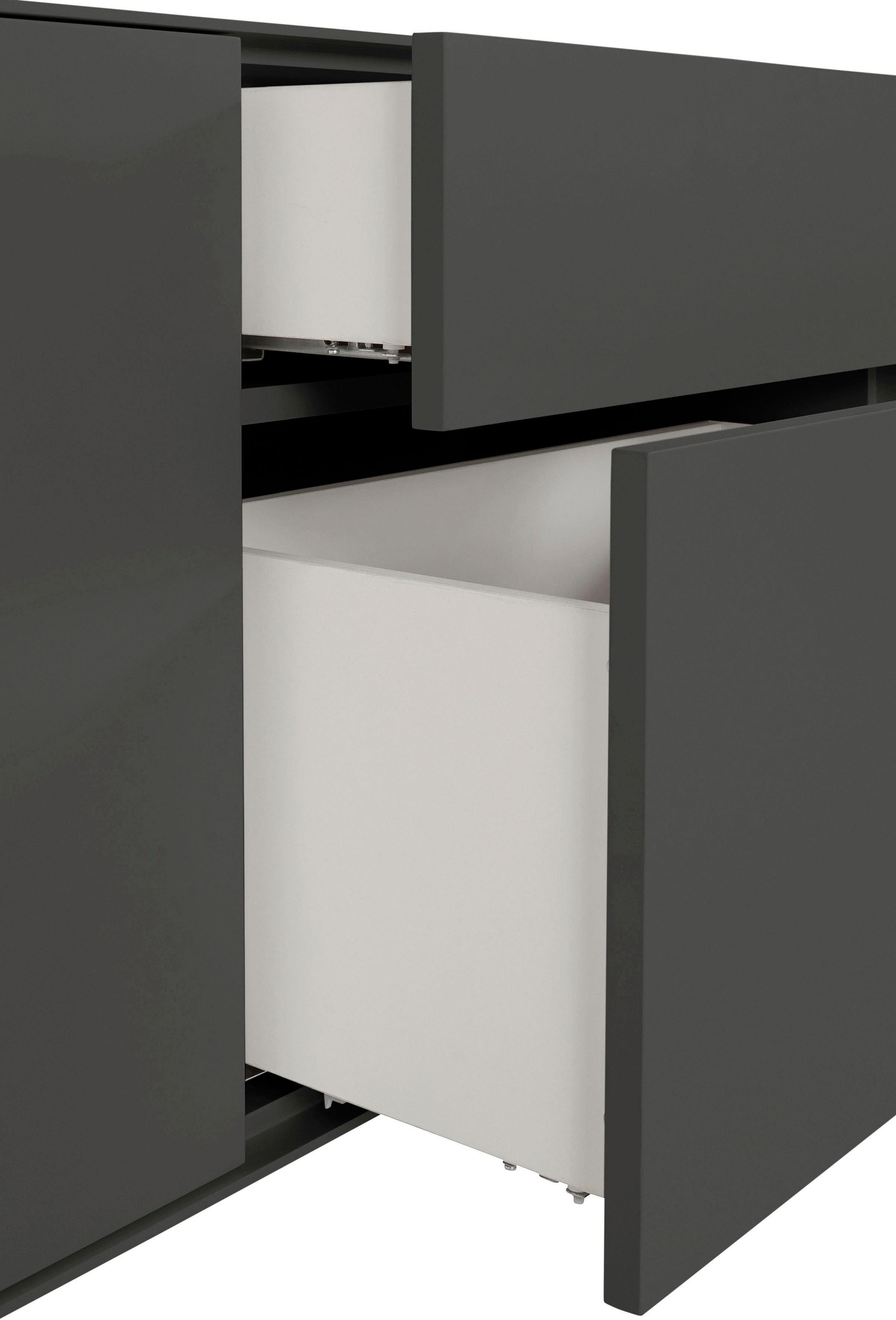 LeGer Home by Lena Gercke Lowboard »Essentials«, (2 St.), Breite: 254cm, MDF lackiert, Push-to-open-Funktion