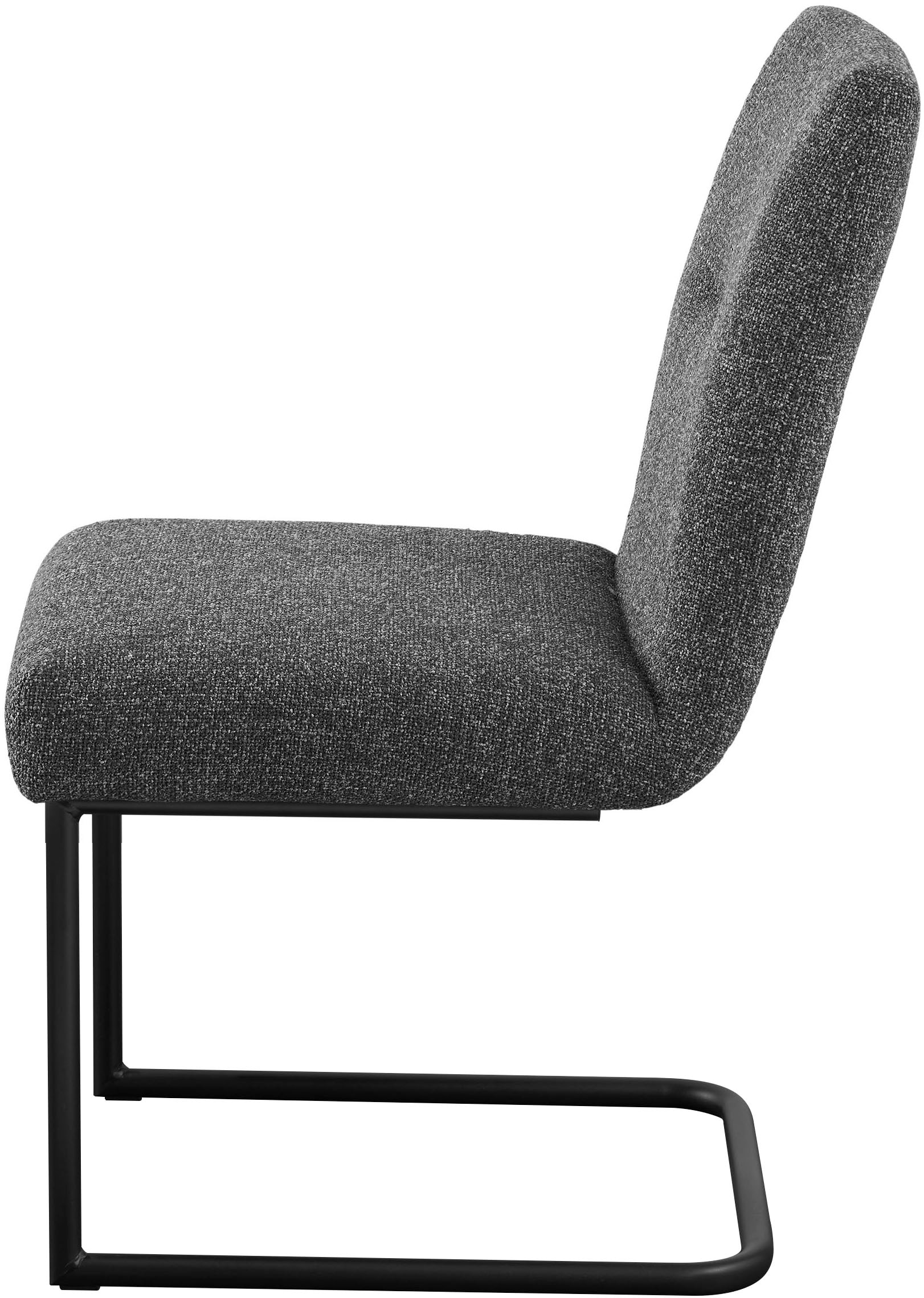 set one by Musterring Esszimmerstuhl »Tracy«, Webstoff, 2er-Set, Freischwingergestell schwarz, Sitz aus Webstoff, B52 x T65 cm