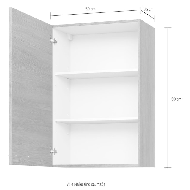 Express Küchen Hängeschrank »Trea O50-90«, inklusive zwei Einlegeböden, Breite  50 cm, Höhe 90 cm online kaufen
