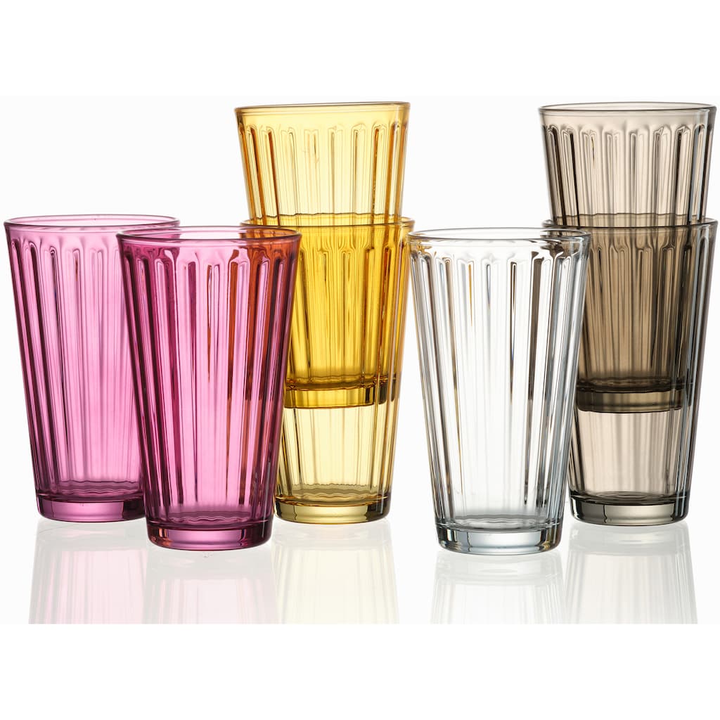 Ritzenhoff & Breker Longdrinkglas »Lawe«, (Set, 6 tlg., 6 Longdrinkgläser, je 400 ml)